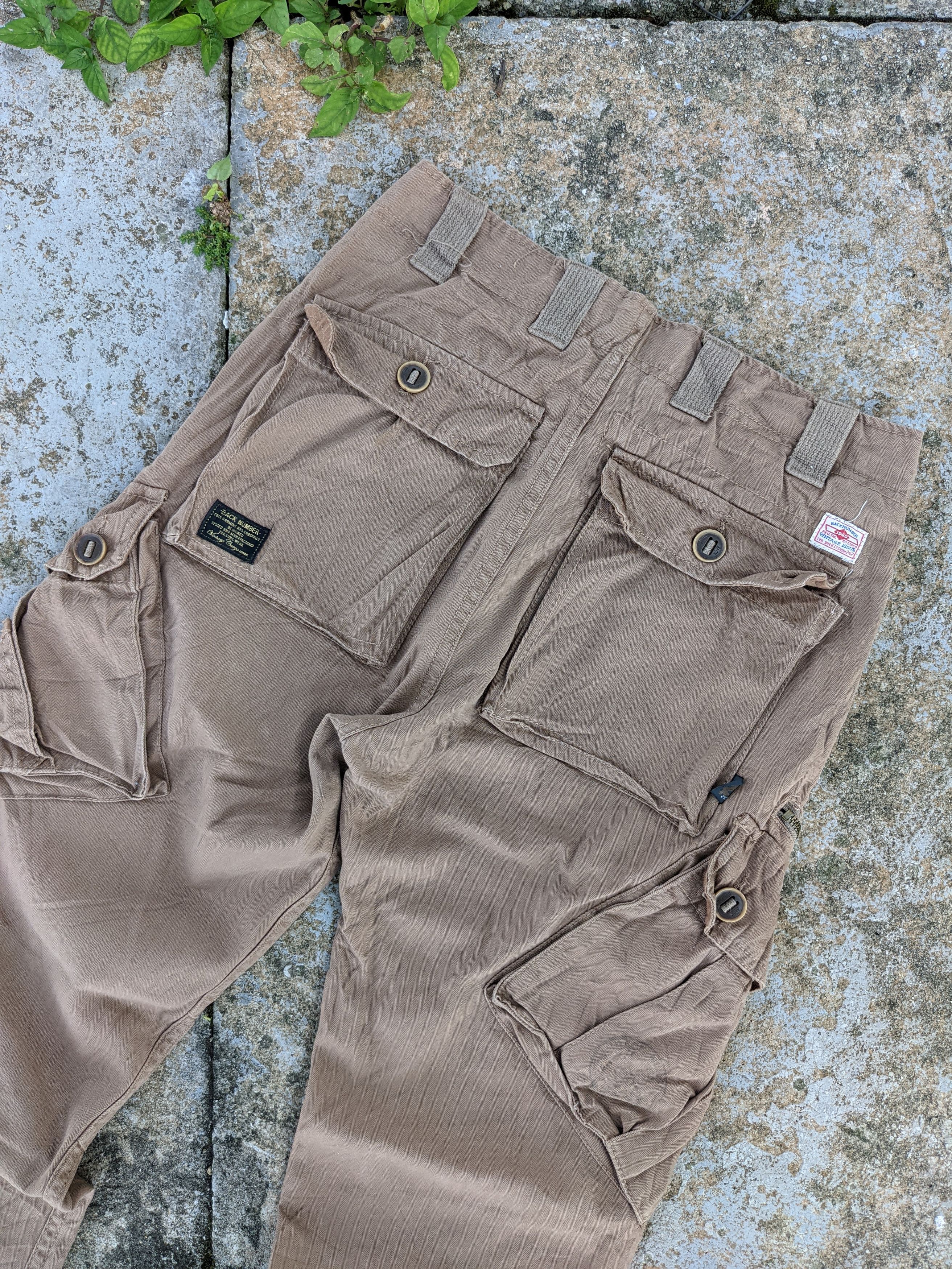 Japanese Brand ⚡️Steals⚡️ Back Number Cargo Pants Size US 29 - 6 Thumbnail
