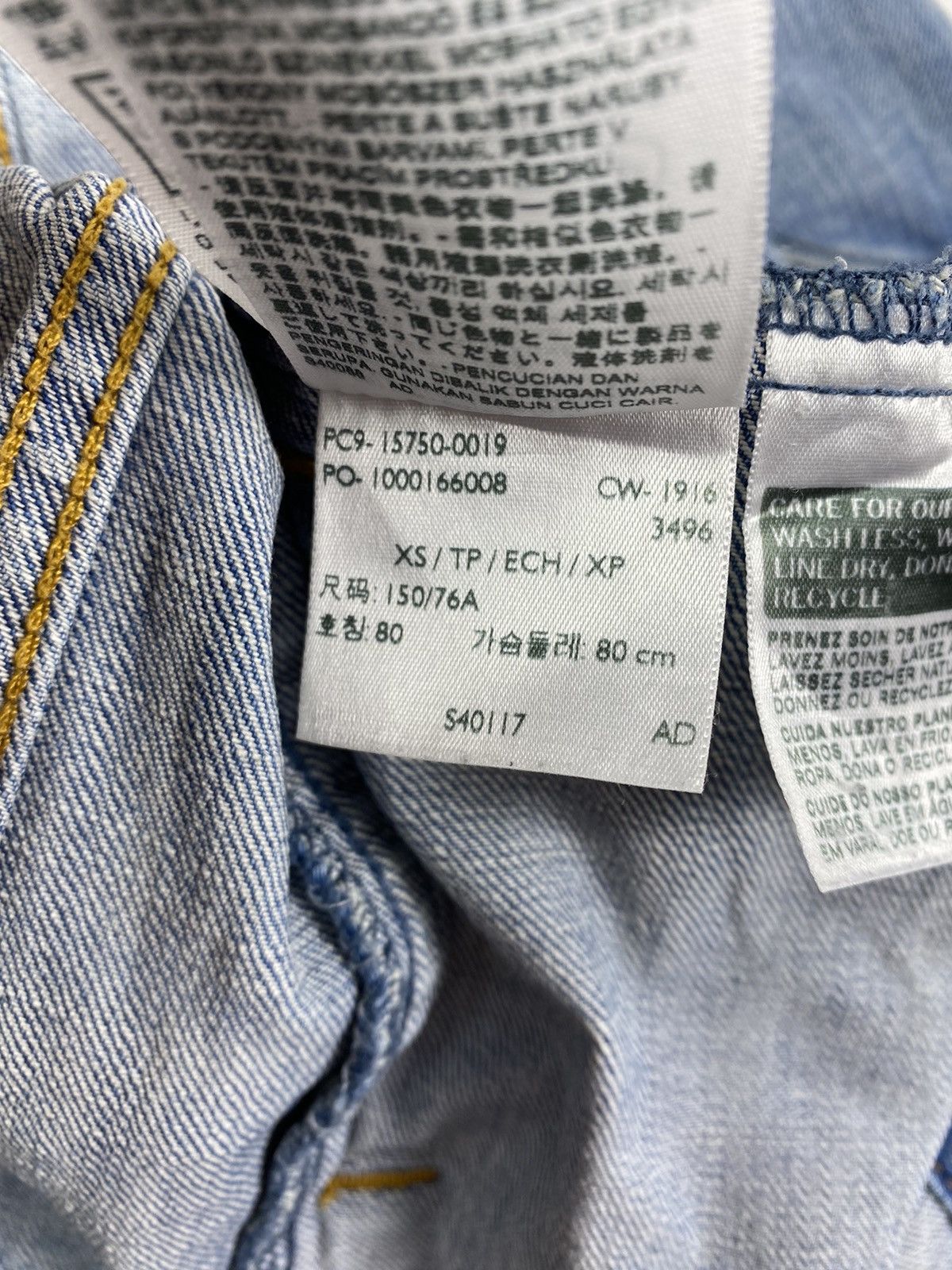 Levi's 🔥LASTDROP🔥 Washed Light Denim Trucker Jeans Jacket Size XS / US 0-2 / IT 36-38 - 6 Thumbnail