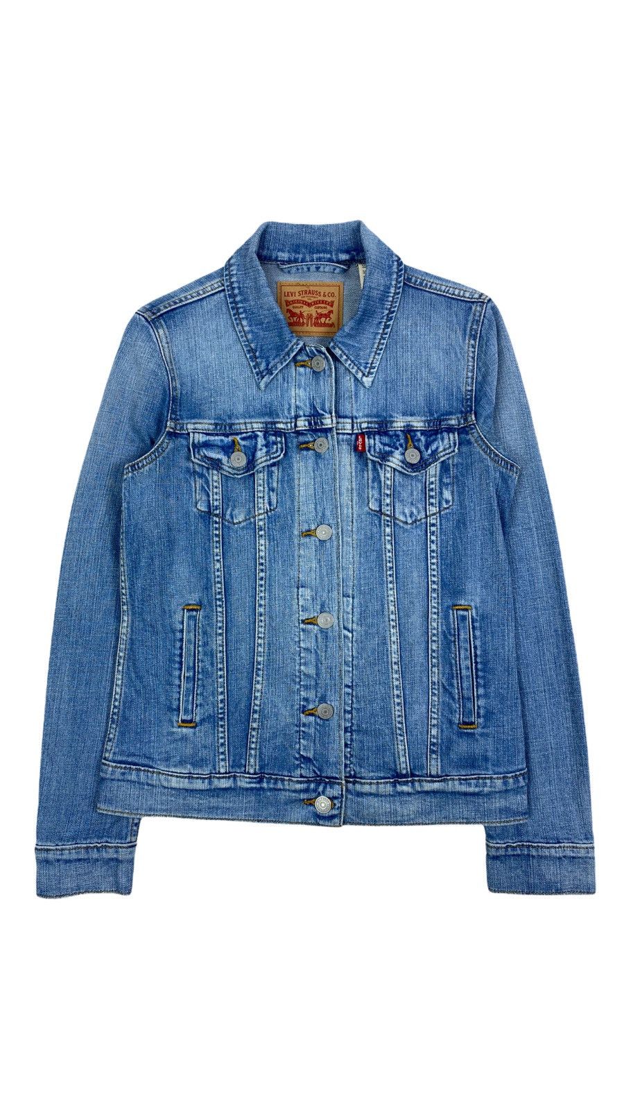 Levi's 🔥LASTDROP🔥 Washed Light Denim Trucker Jeans Jacket Size XS / US 0-2 / IT 36-38 - 1 Thumbnail
