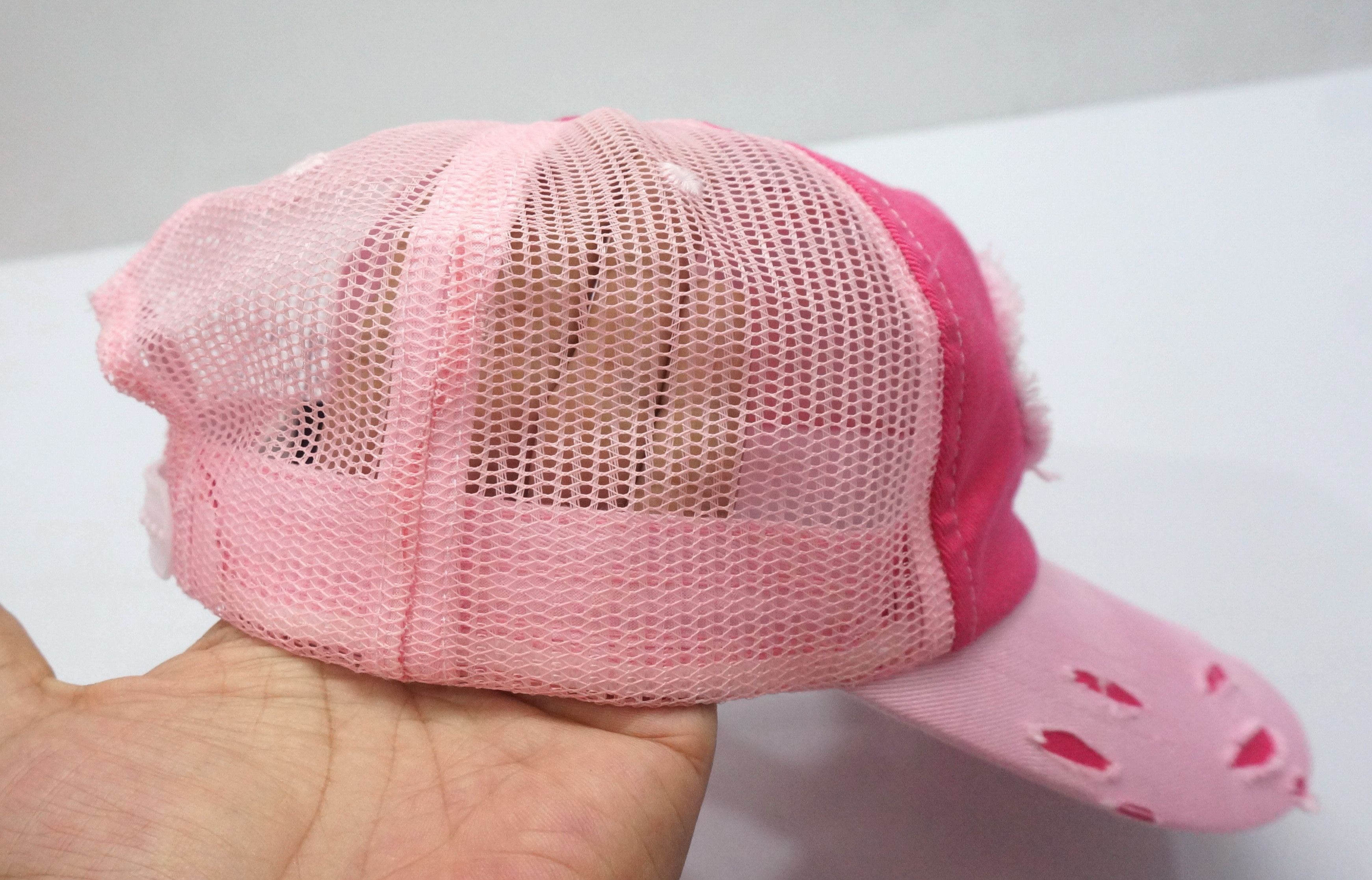Von Dutch VON DUTCH Distressed Pink Trucker Cap Size ONE SIZE - 9 Thumbnail