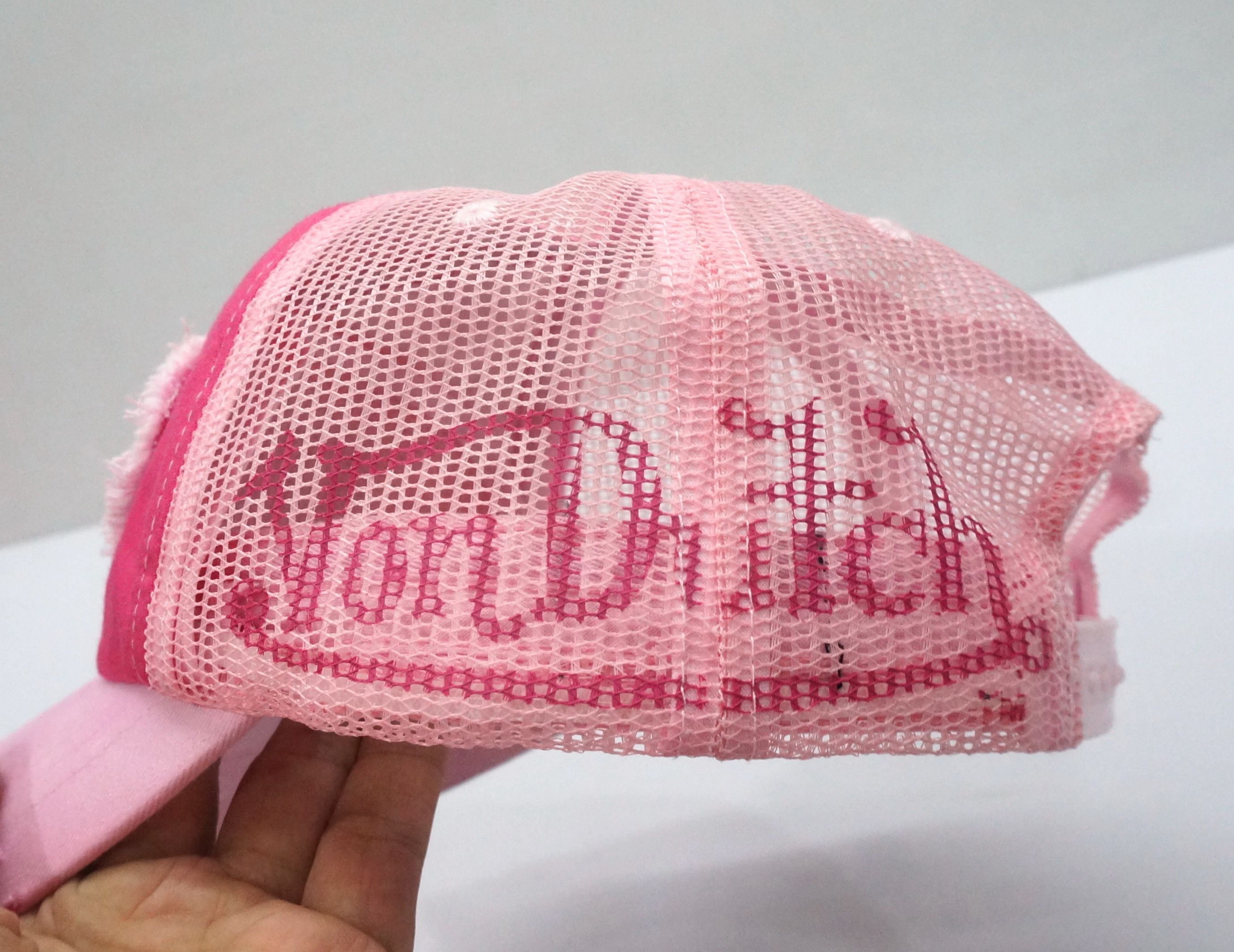 Von Dutch VON DUTCH Distressed Pink Trucker Cap Size ONE SIZE - 7 Thumbnail