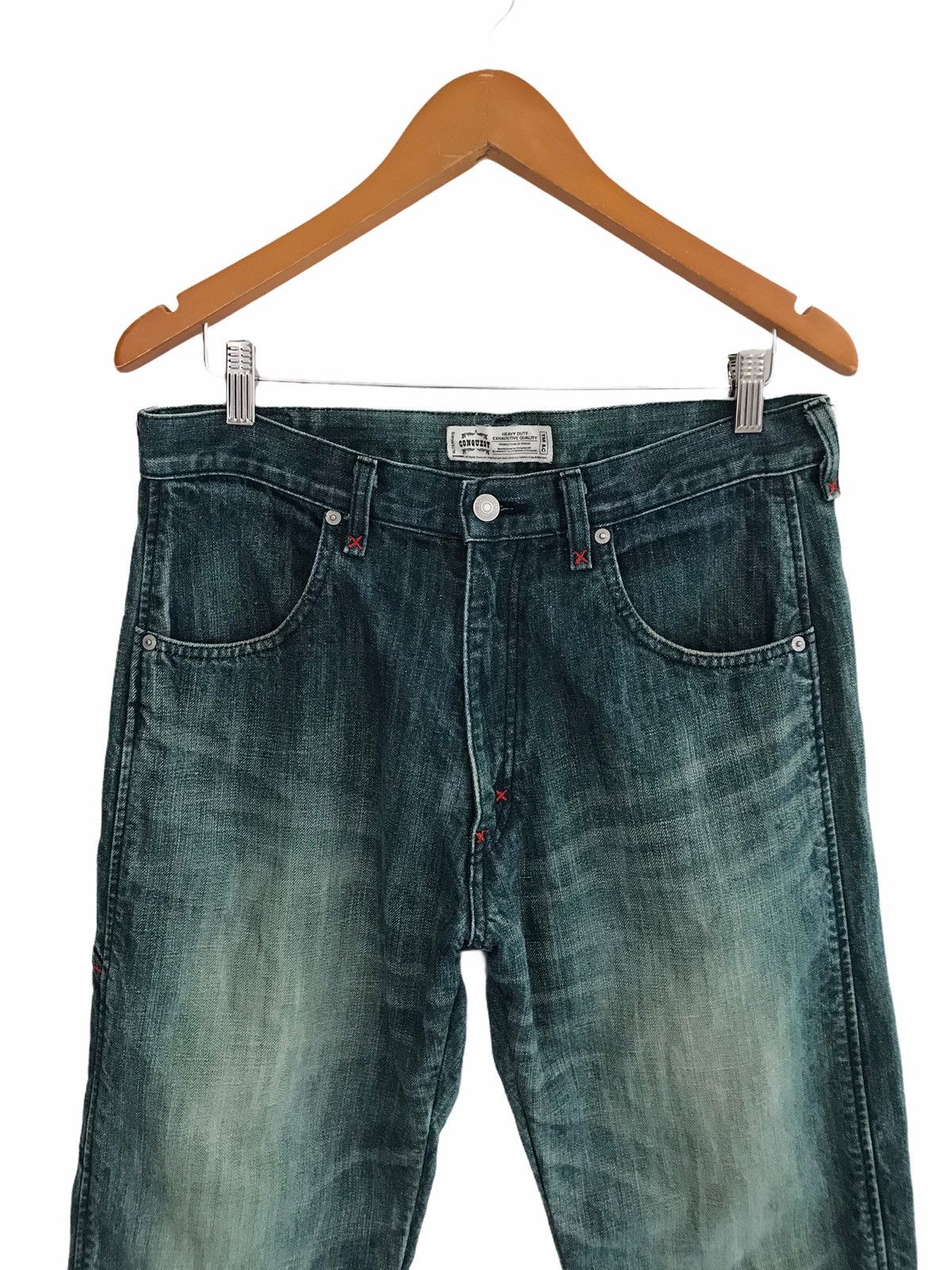 Japanese Brand Conquest-AW Skate Local Only Denim Jeans Size US 33 - 5 Thumbnail