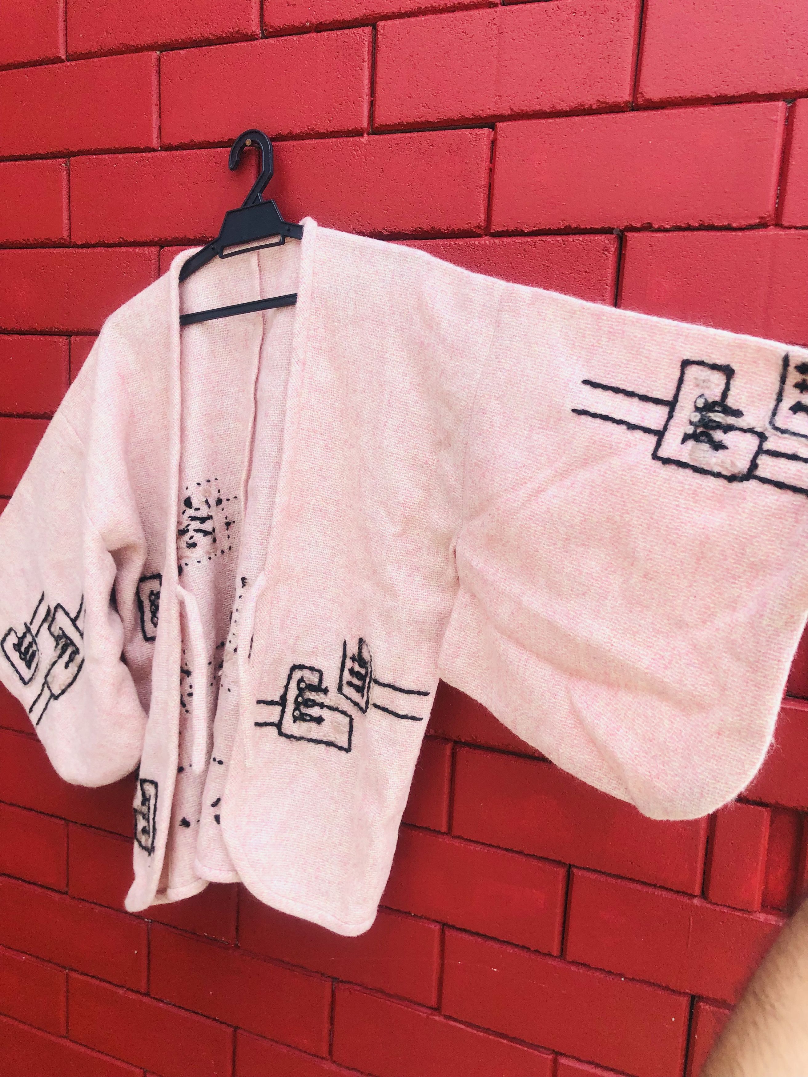 Japanese Brand × Vintage Vintage Wool Kimono Japanese Designed Fashion Style Size US L / EU 52-54 / 3 - 4 Thumbnail