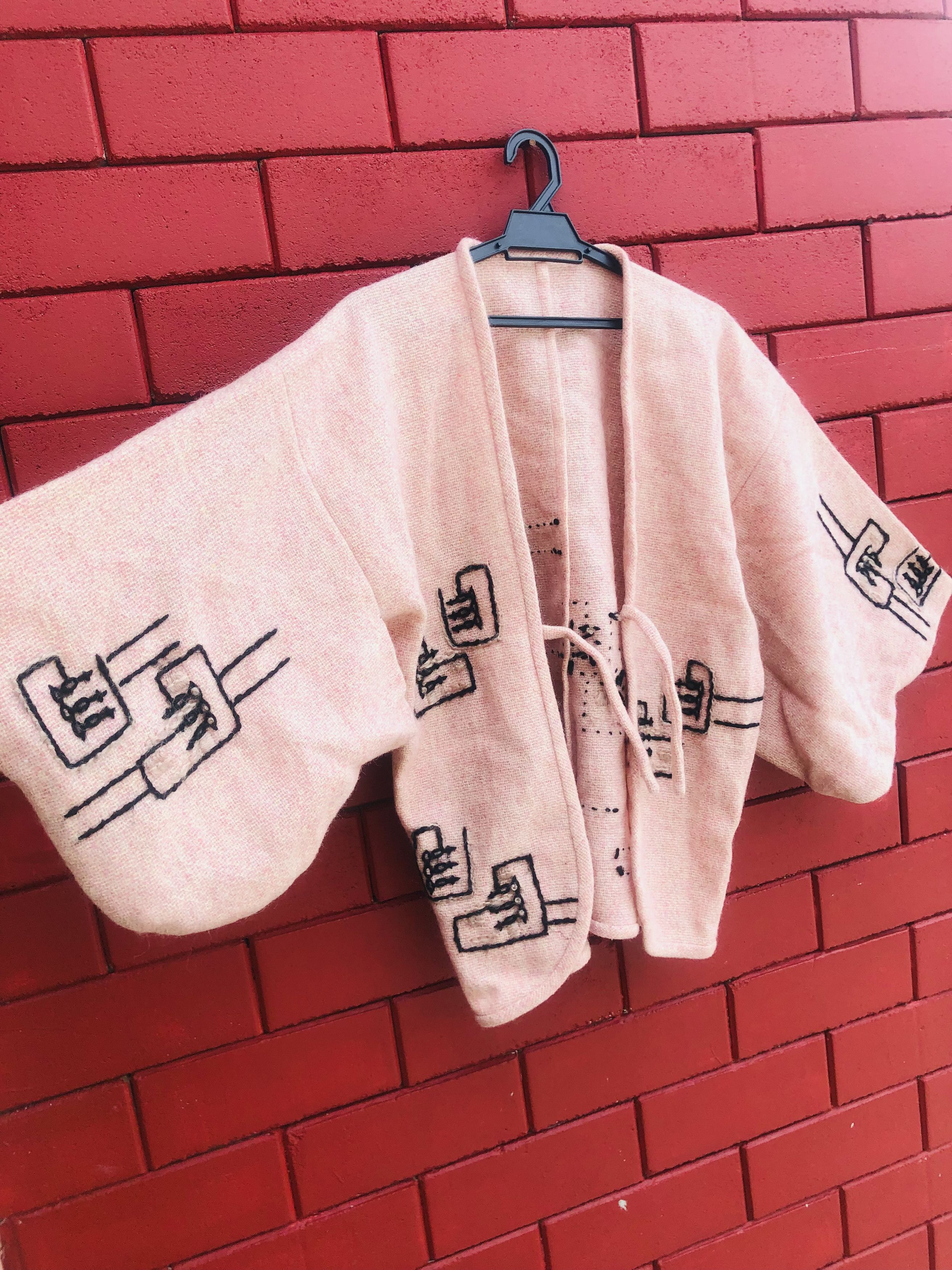 Japanese Brand × Vintage Vintage Wool Kimono Japanese Designed Fashion Style Size US L / EU 52-54 / 3 - 3 Thumbnail