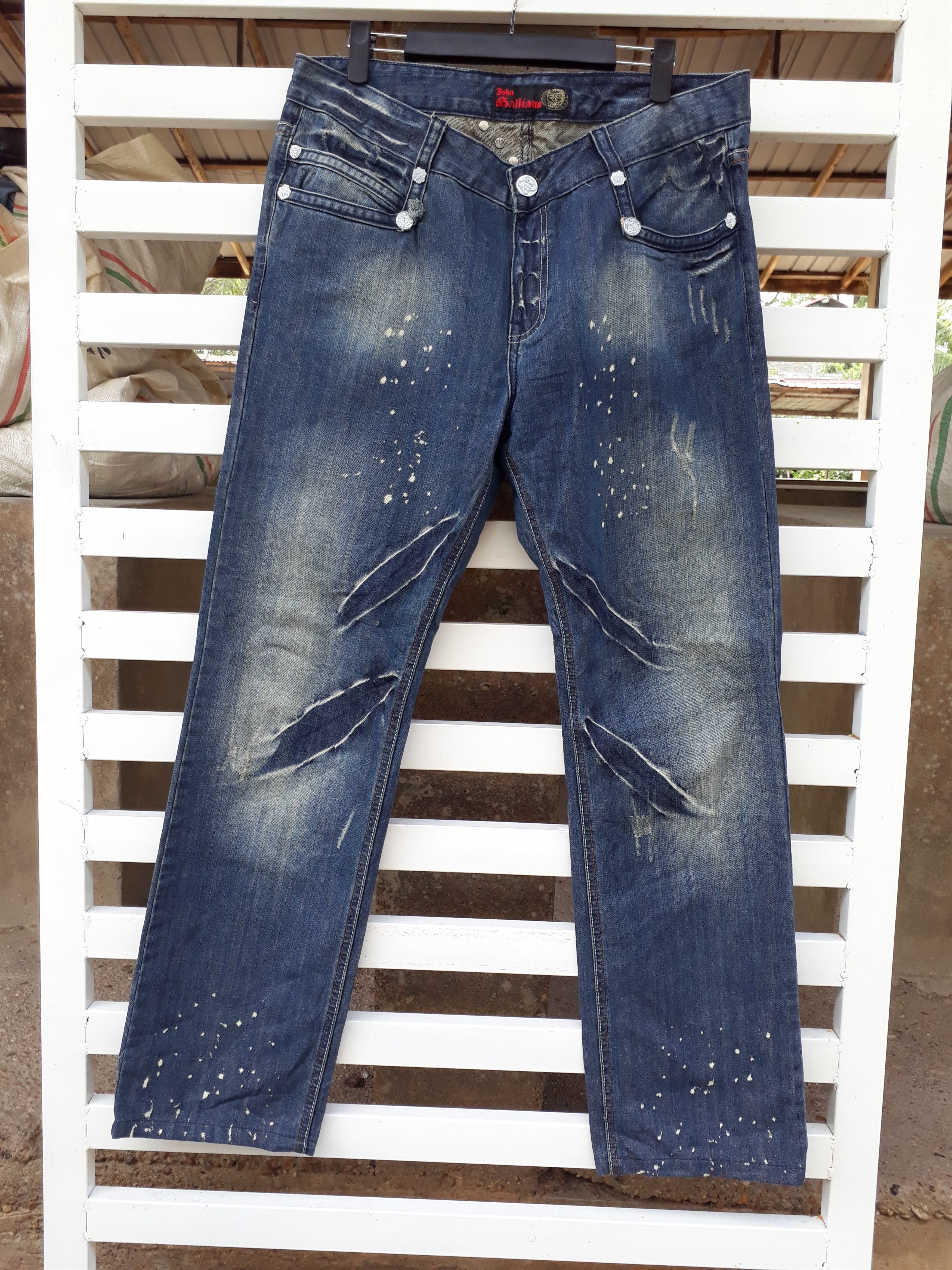 John Galliano Rare!!!John Galliano denim Size US 36 / EU 52 - 1 Thumbnail