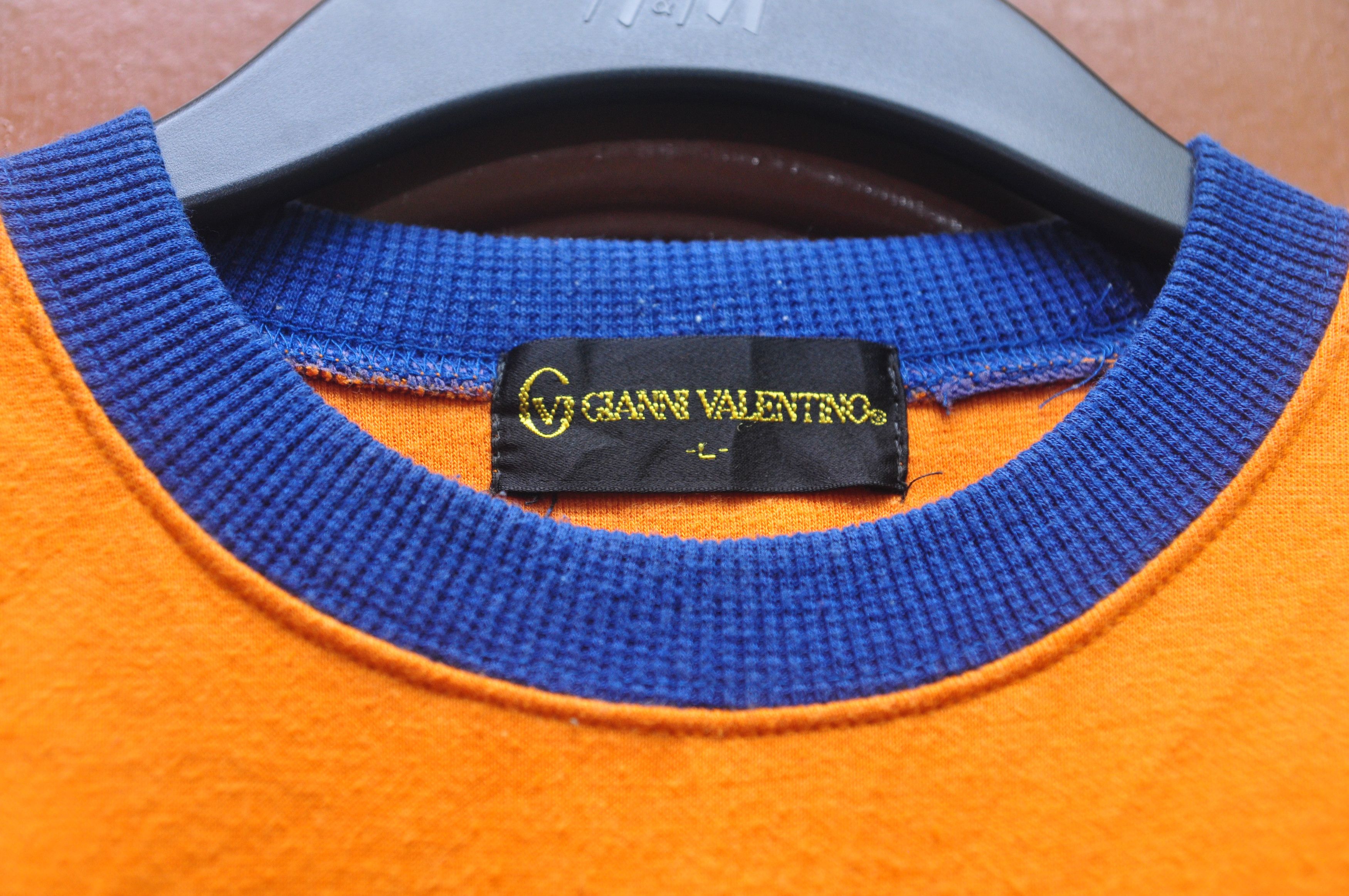 Japanese Brand × Valentino × Vintage Gianni Valentino Multicolour Sweetshirt Travis Scott Style Size US L / EU 52-54 / 3 - 6 Thumbnail