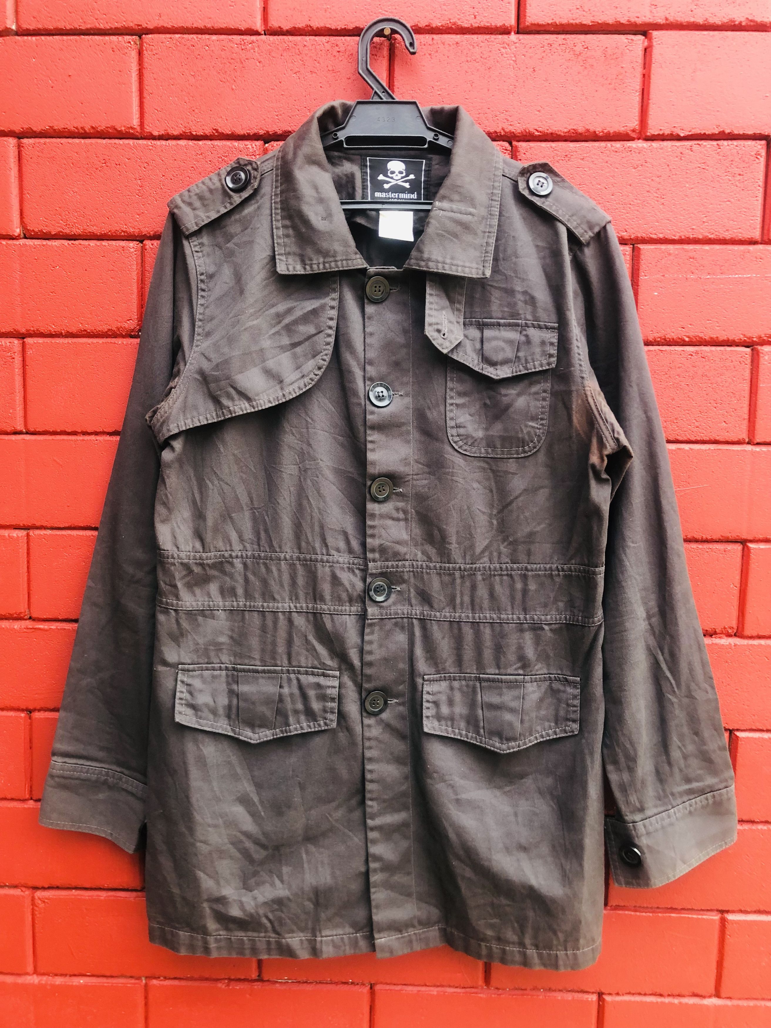 Japanese Brand × Mastermind Japan × Vintage Vintage Mastermind Japan Pocket Design Chocolate Jacket Size US L / EU 52-54 / 3 - 1 Thumbnail
