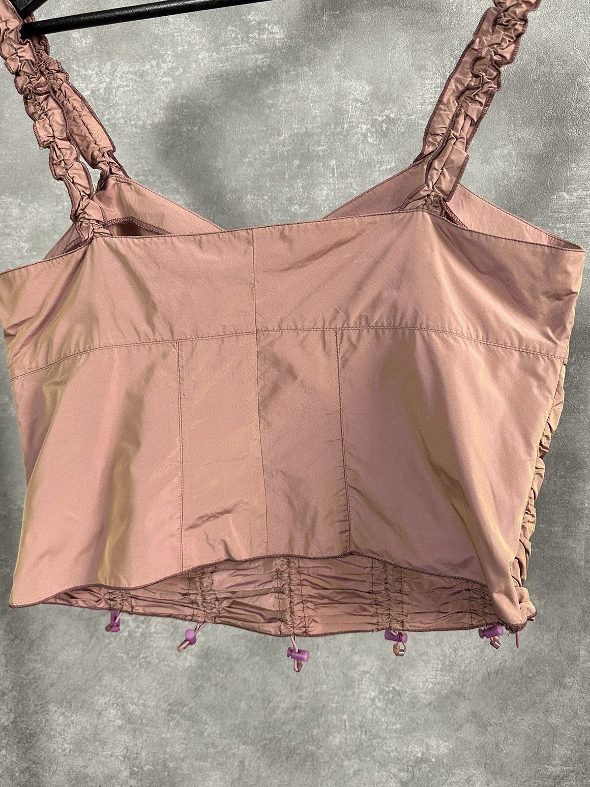 Japanese Brand × Vintage Vintage Nylon Peach Adjustable Tank-Top Size M / US 6-8 / IT 42-44 - 8 Thumbnail
