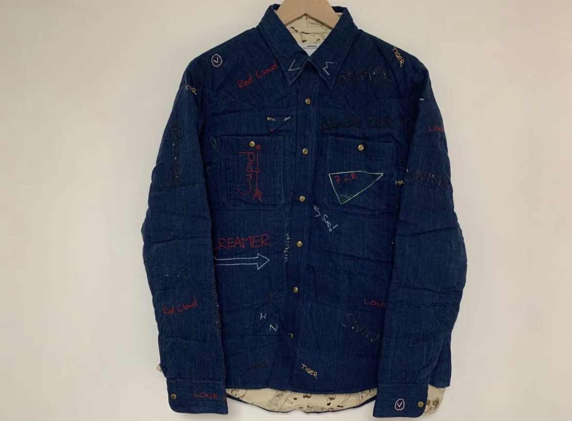 Visvim visvim spot Kerchief down jkt Iconembroidery Size US M / EU 48-50 / 2 - 1 Thumbnail