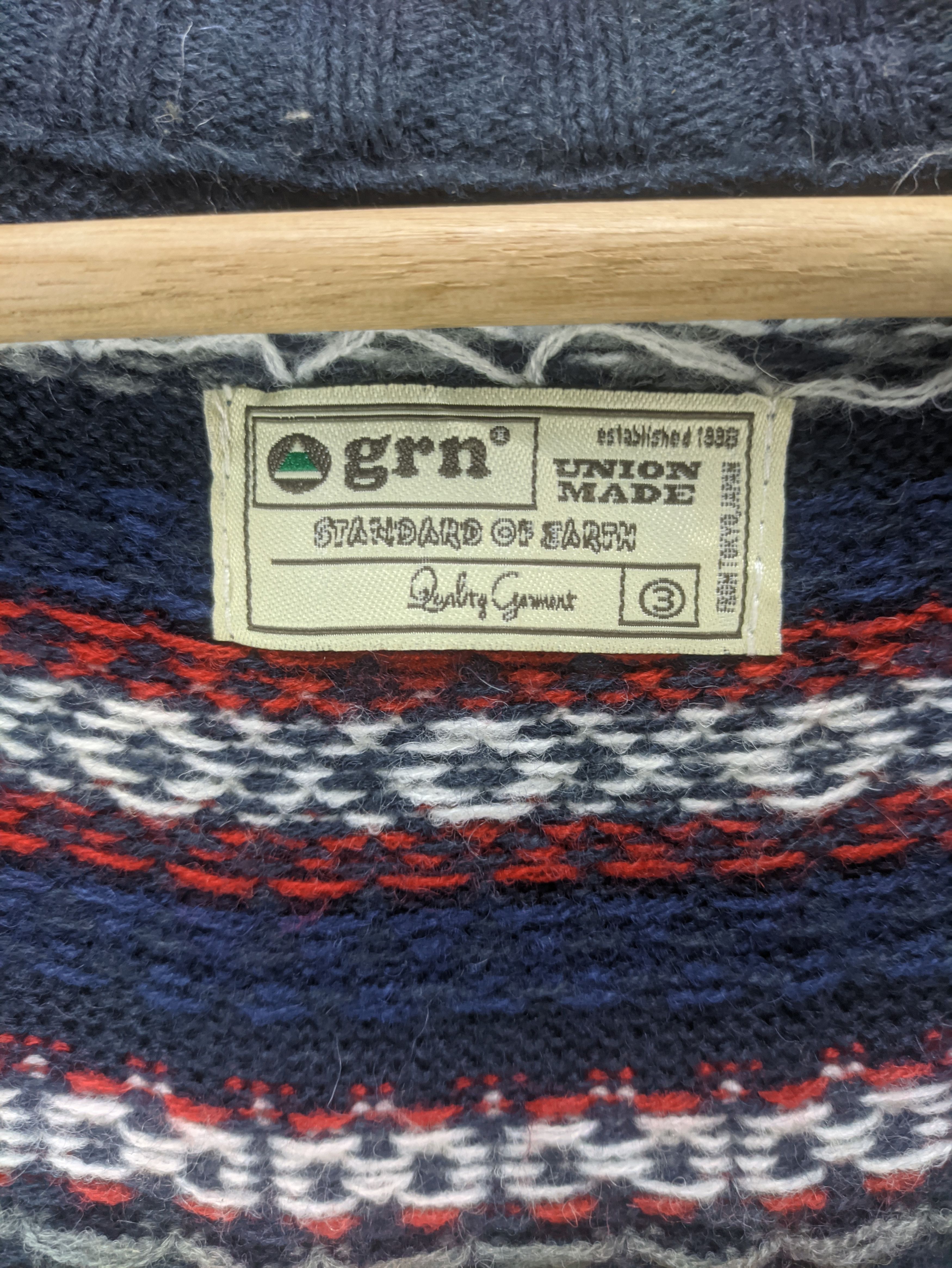 Japanese Brand Steals🔥Cardigan Jacket Navajo Pattern by Union Made Size US L / EU 52-54 / 3 - 3 Thumbnail
