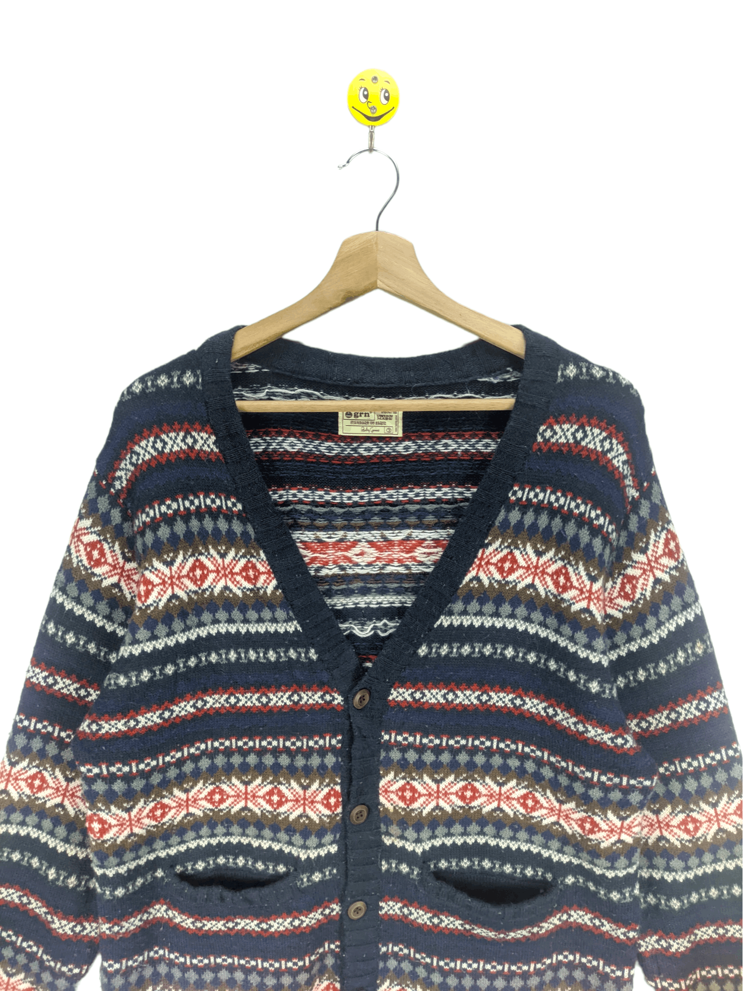Japanese Brand Steals🔥Cardigan Jacket Navajo Pattern by Union Made Size US L / EU 52-54 / 3 - 6 Thumbnail