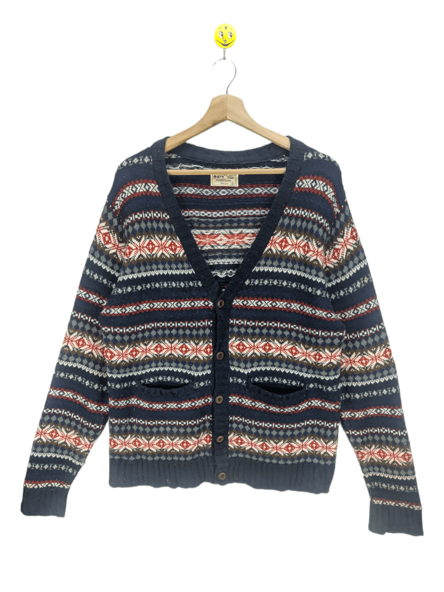 Japanese Brand Steals🔥Cardigan Jacket Navajo Pattern by Union Made Size US L / EU 52-54 / 3 - 1 Thumbnail