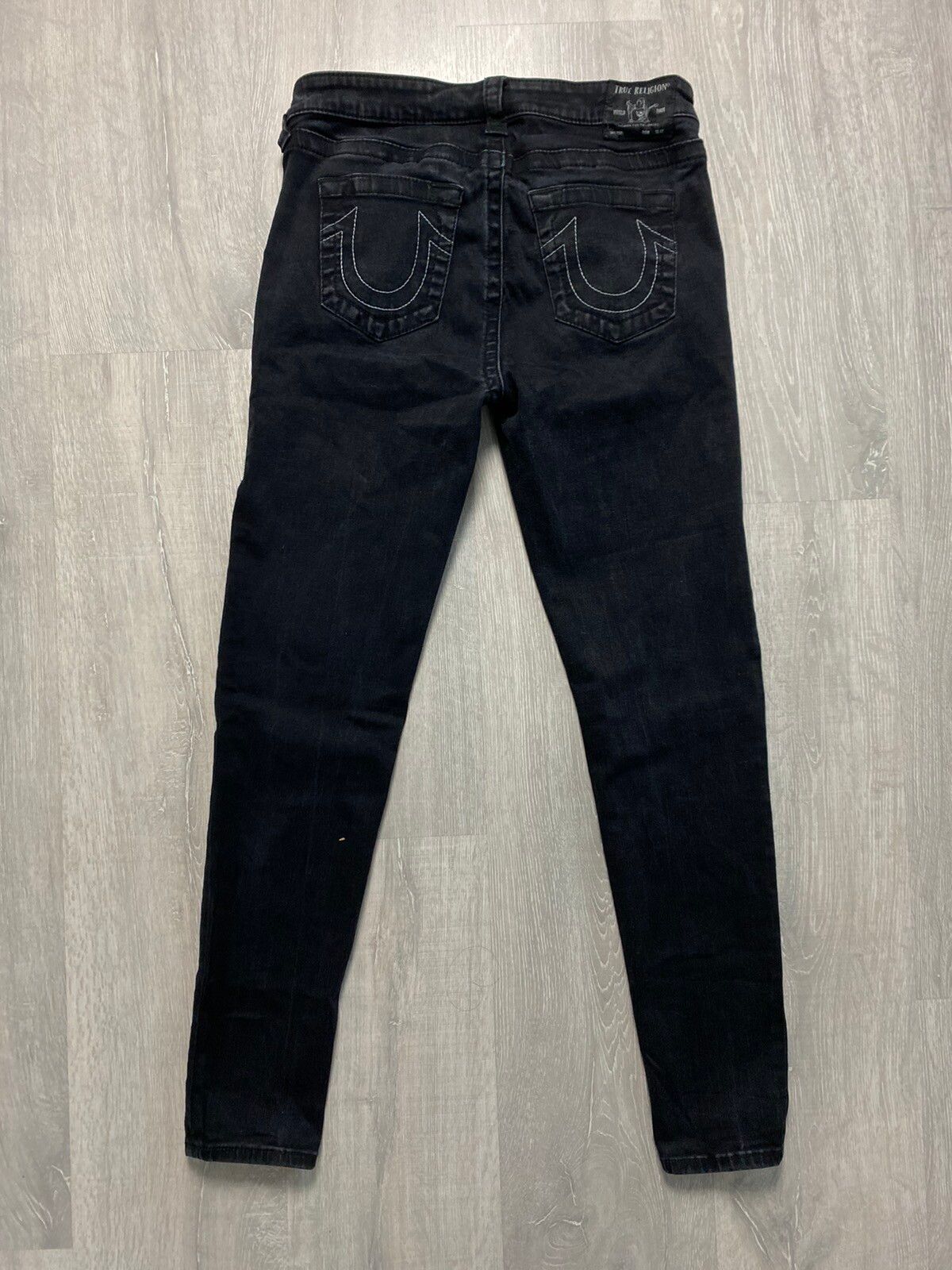 Pre-owned Made In Usa X True Religion Black Jeans Denim Slim Y2k