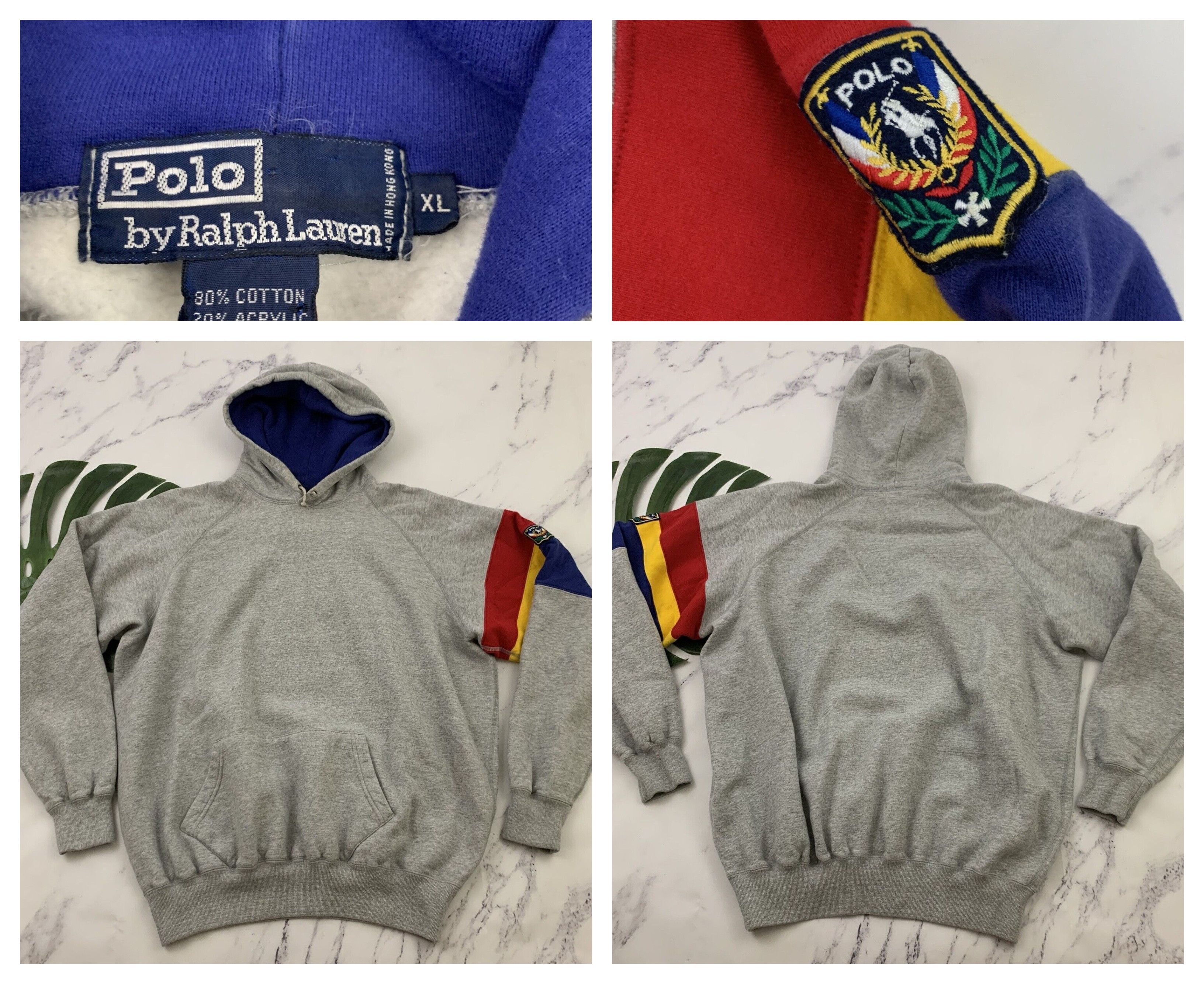 image of Vintage Polo Ralph Laurent Uni Hoodie Sweatshirt Size Xl, Men's