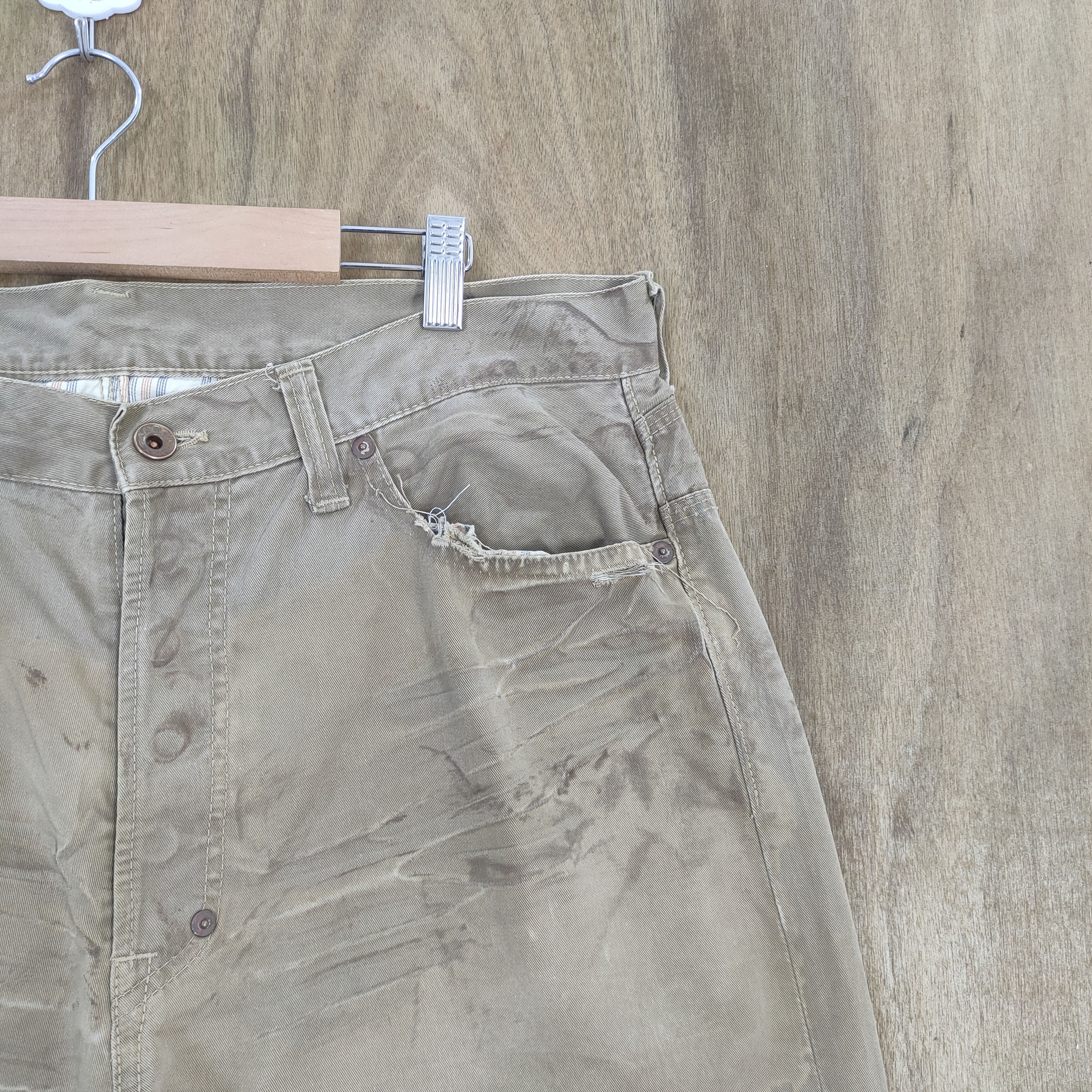ANACHRONORM ANACHRONORM FADED RUSTY BUTTONFLY TROUSERS PANTS Size US 36 / EU 52 - 6 Thumbnail