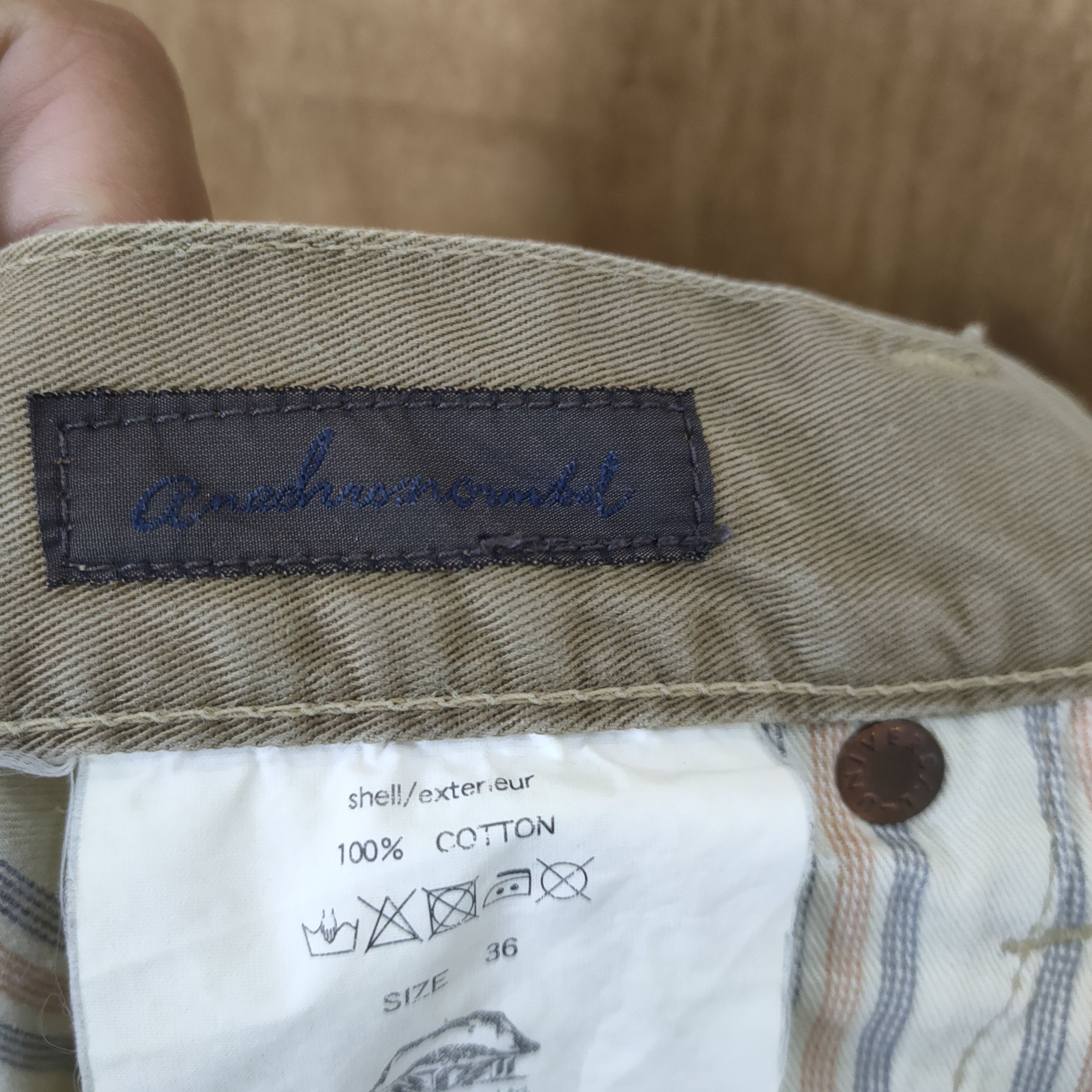ANACHRONORM ANACHRONORM FADED RUSTY BUTTONFLY TROUSERS PANTS Size US 36 / EU 52 - 17 Thumbnail