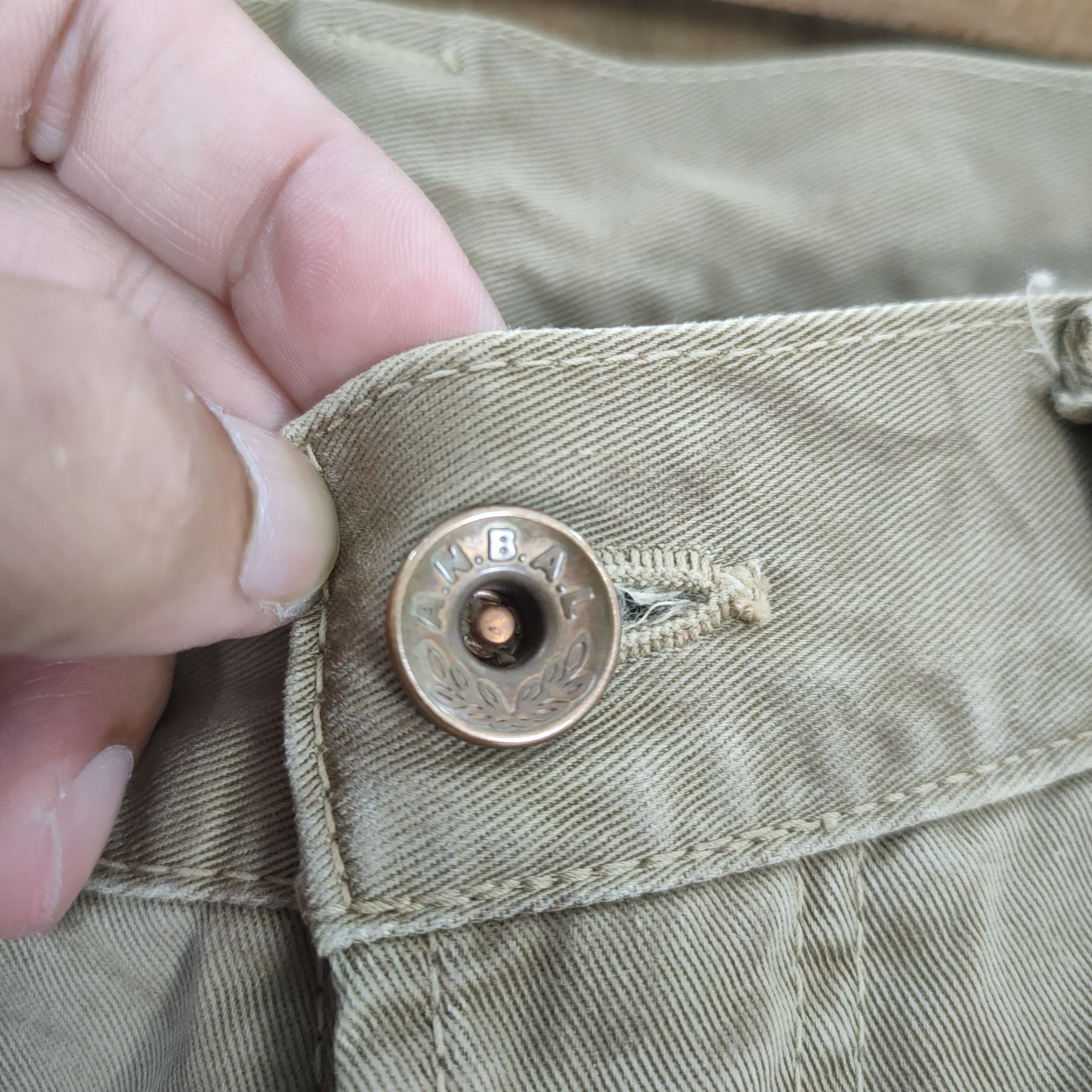 ANACHRONORM ANACHRONORM FADED RUSTY BUTTONFLY TROUSERS PANTS Size US 36 / EU 52 - 14 Thumbnail