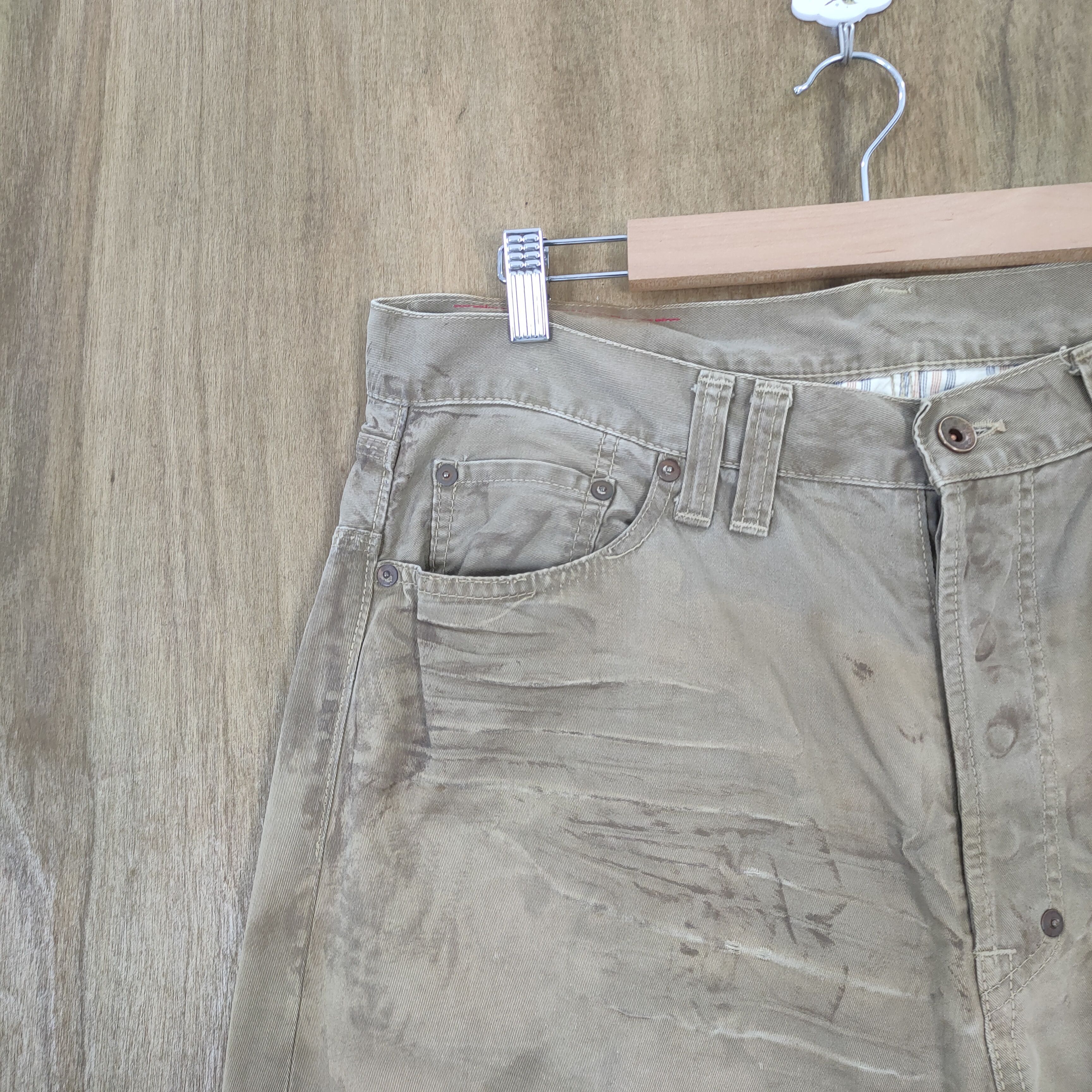 ANACHRONORM ANACHRONORM FADED RUSTY BUTTONFLY TROUSERS PANTS Size US 36 / EU 52 - 5 Thumbnail