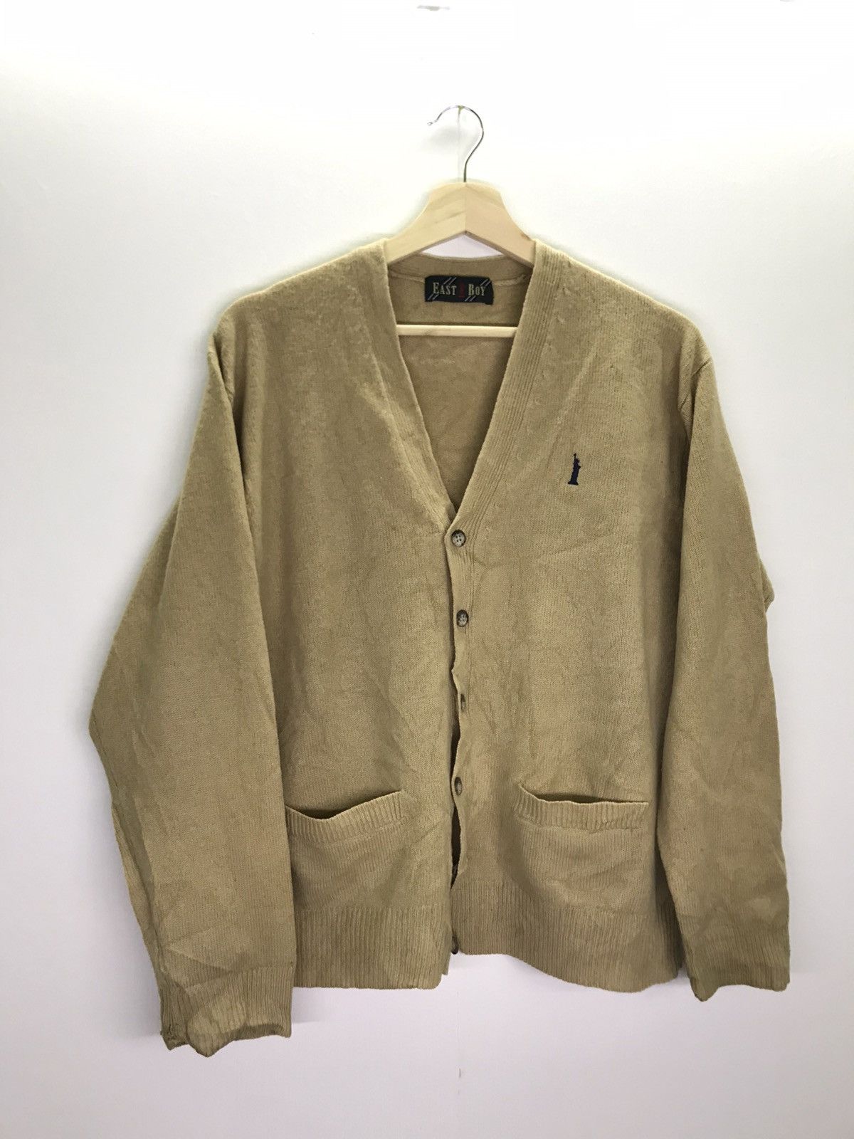 image of Eastboy Wools Cardigan in Brown, Men's (Size Medium)