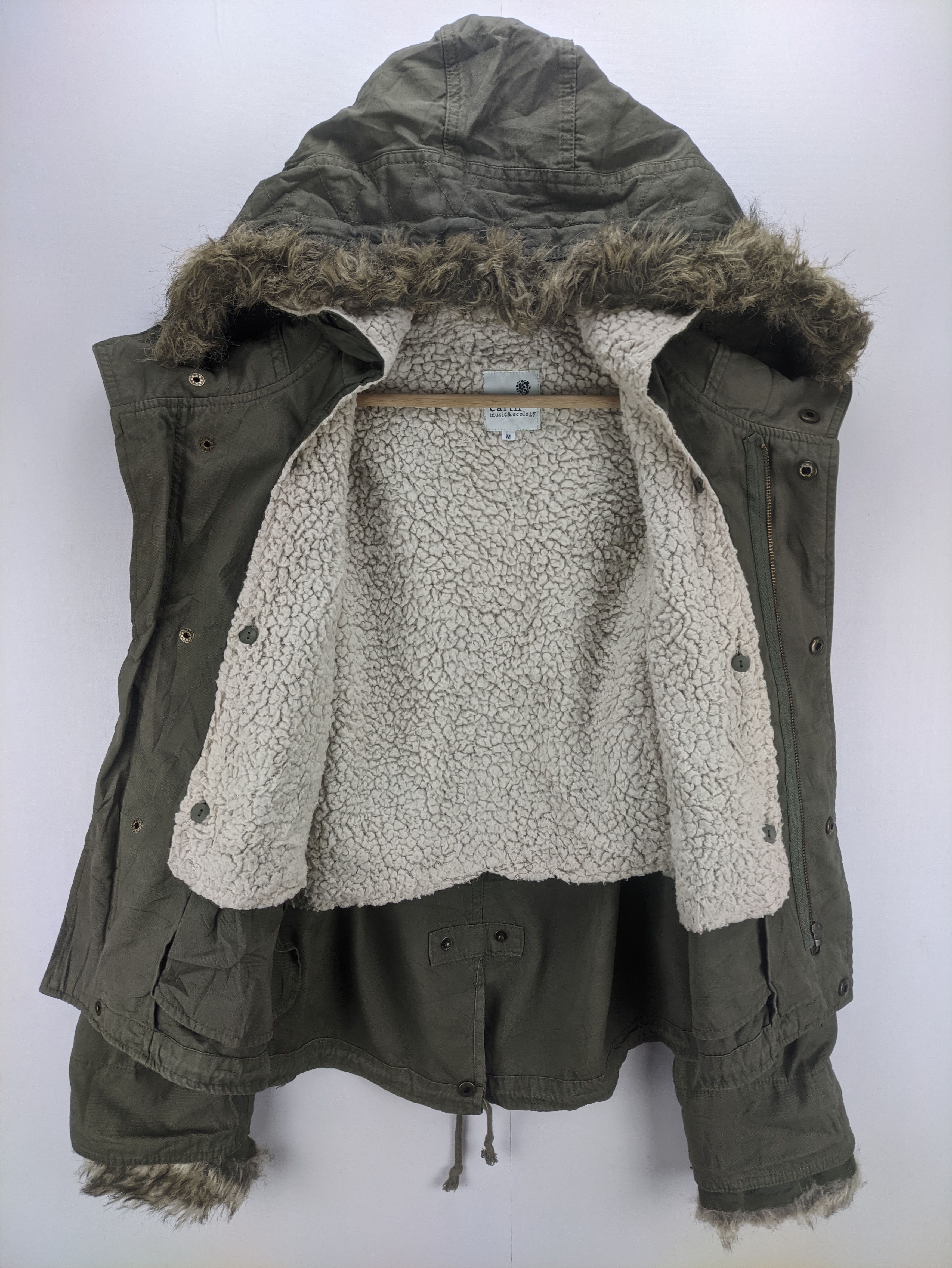 Japanese Brand Steals🔥Fish Tail Parka Sherpa Cropped Size M / US 6-8 / IT 42-44 - 5 Thumbnail