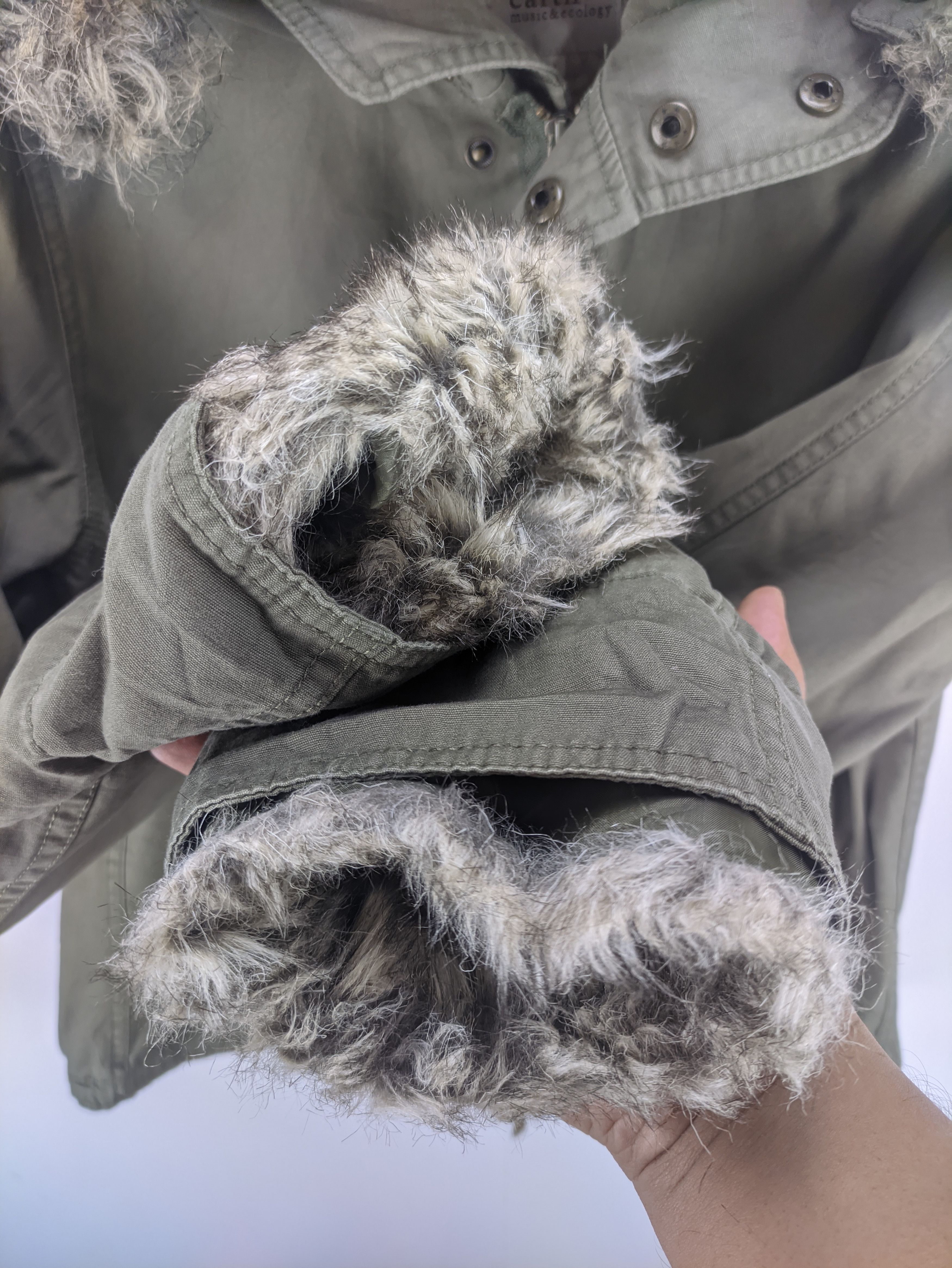 Japanese Brand Steals🔥Fish Tail Parka Sherpa Cropped Size M / US 6-8 / IT 42-44 - 9 Thumbnail