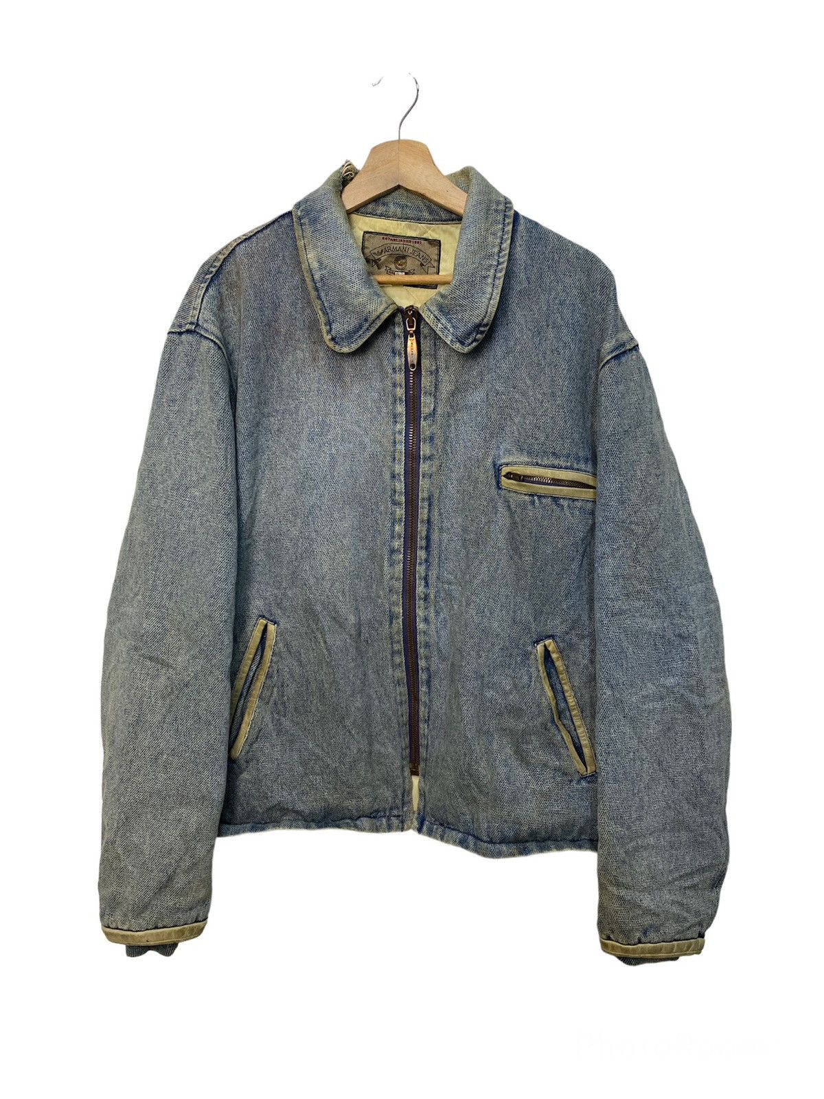 Giorgio Armani GIORGIO ARMANI DENIM JACKET MADE IN ITALY Size US L / EU 52-54 / 3 - 1 Thumbnail