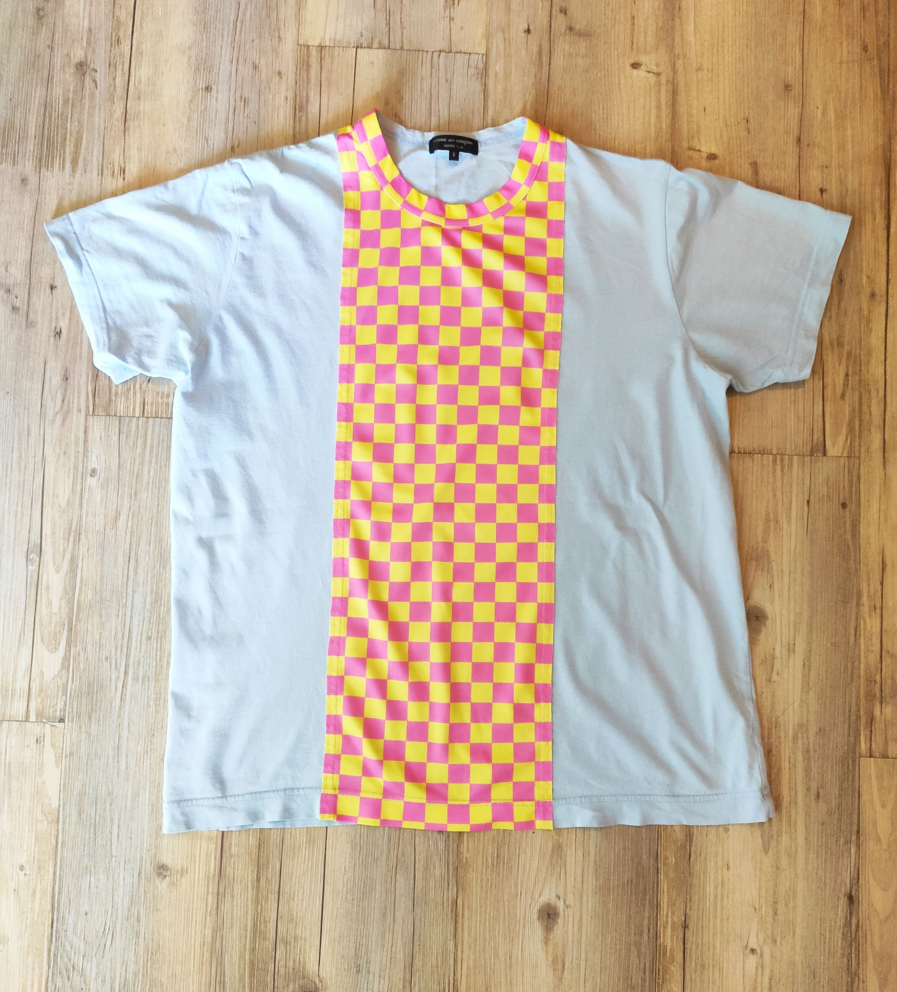 Comme des Garcons Homme Plus SS18 checkboard tee.Like Yohji Yamamoto or Dior Size US S / EU 44-46 / 1 - 1 Thumbnail
