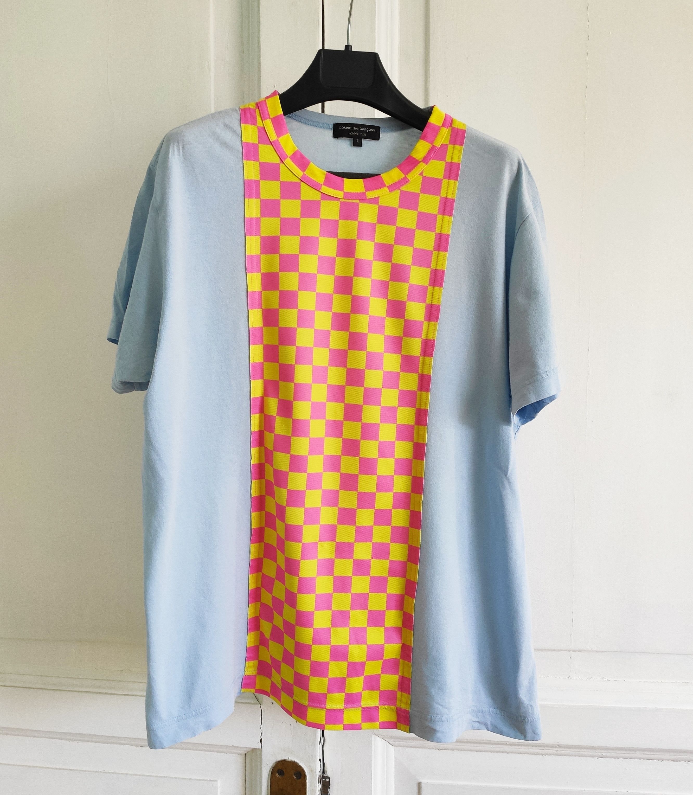Comme des Garcons Homme Plus SS18 checkboard tee.Like Yohji Yamamoto or Dior Size US S / EU 44-46 / 1 - 3 Thumbnail