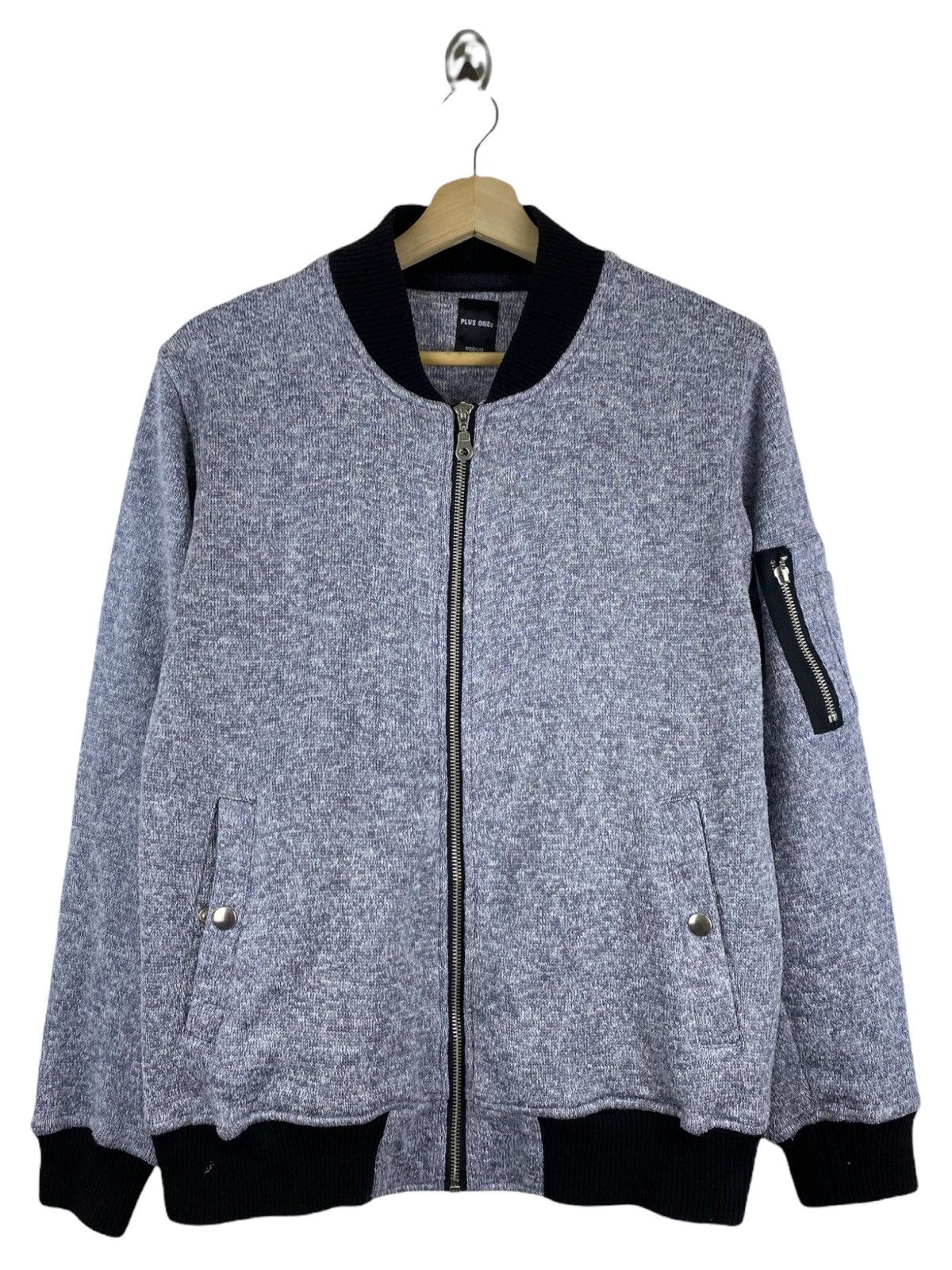 Japanese Brand × Plus One Clothing PLUS ONE ZIP UP BOMBER STYLE JACKET Size US M / EU 48-50 / 2 - 1 Thumbnail