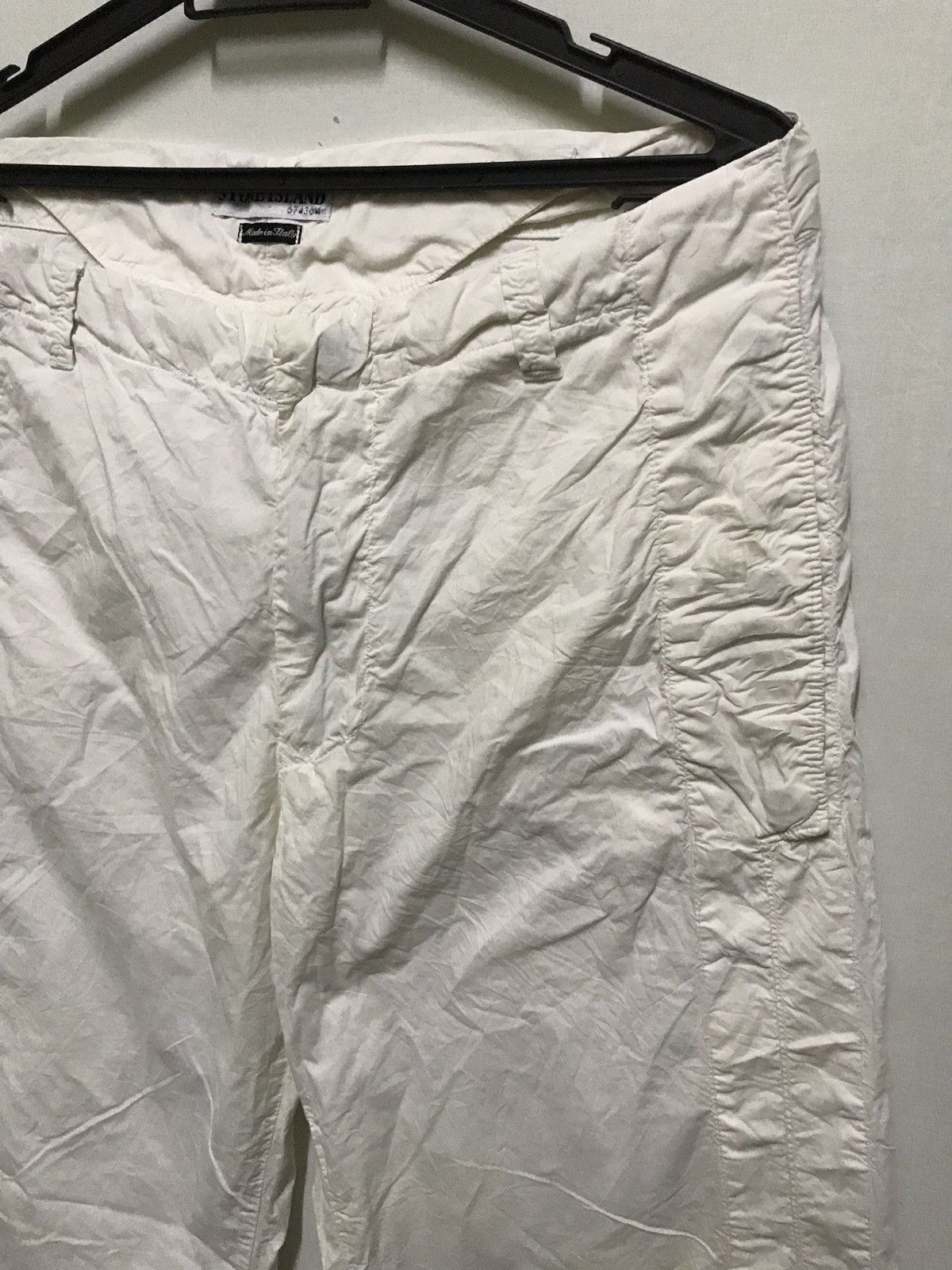 Stone Island Stone island white trouser ss 2002 italy vintage Size US 34 / EU 50 - 5 Thumbnail
