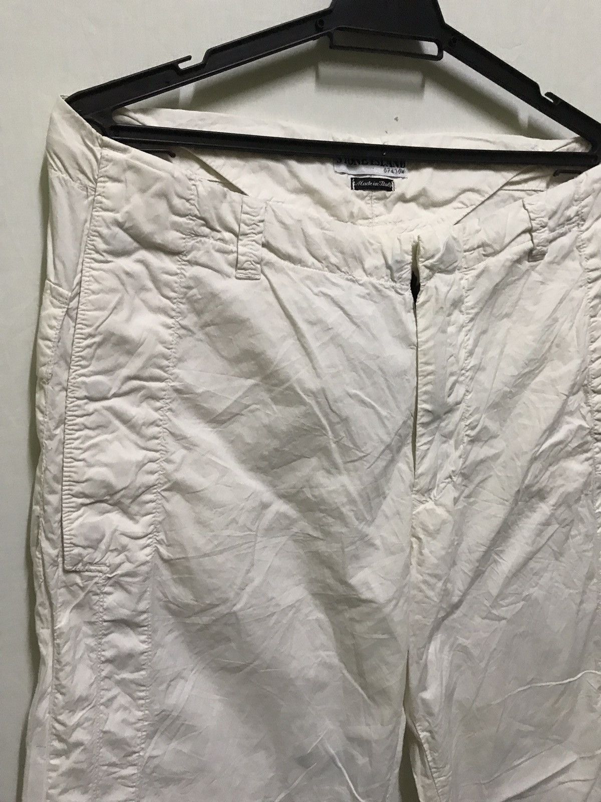 Stone Island Stone island white trouser ss 2002 italy vintage Size US 34 / EU 50 - 3 Thumbnail