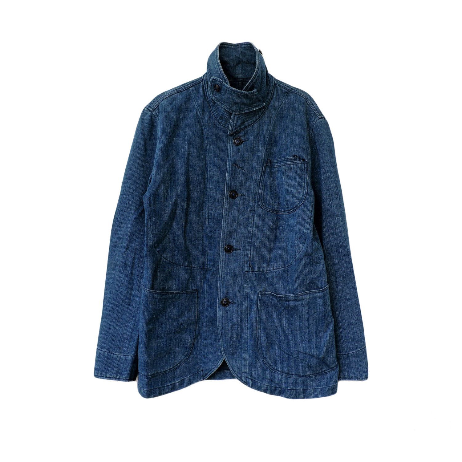 Aspesi ASPESI CLASSIC & VINTAGE AMSTERDAM BLAUW DENIM CHORE JACKET Size US M / EU 48-50 / 2 - 2 Thumbnail