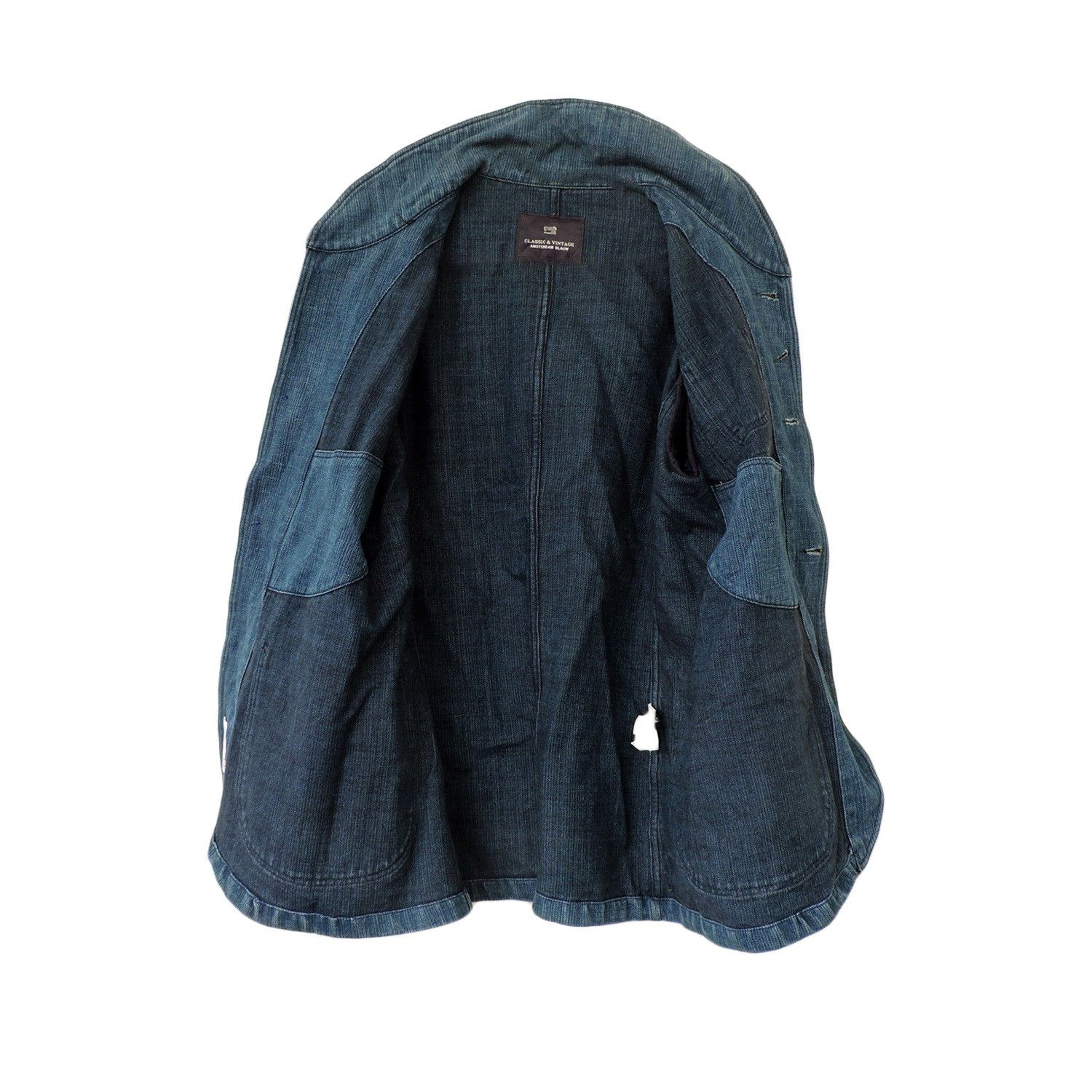 Aspesi ASPESI CLASSIC & VINTAGE AMSTERDAM BLAUW DENIM CHORE JACKET Size US M / EU 48-50 / 2 - 3 Thumbnail