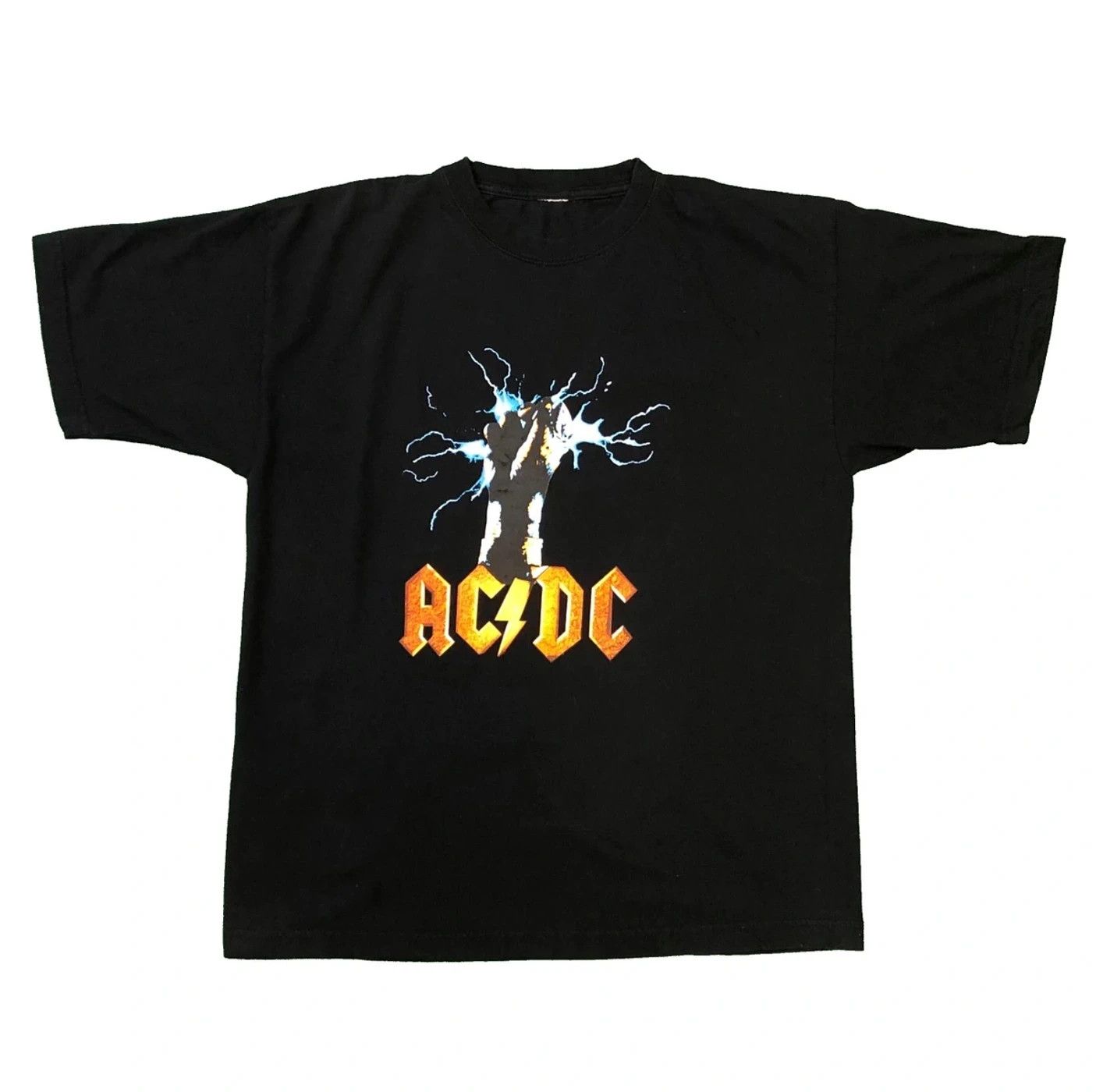 Vintage Vintage AC/DC Lightning Fist Band T Shirt | Grailed