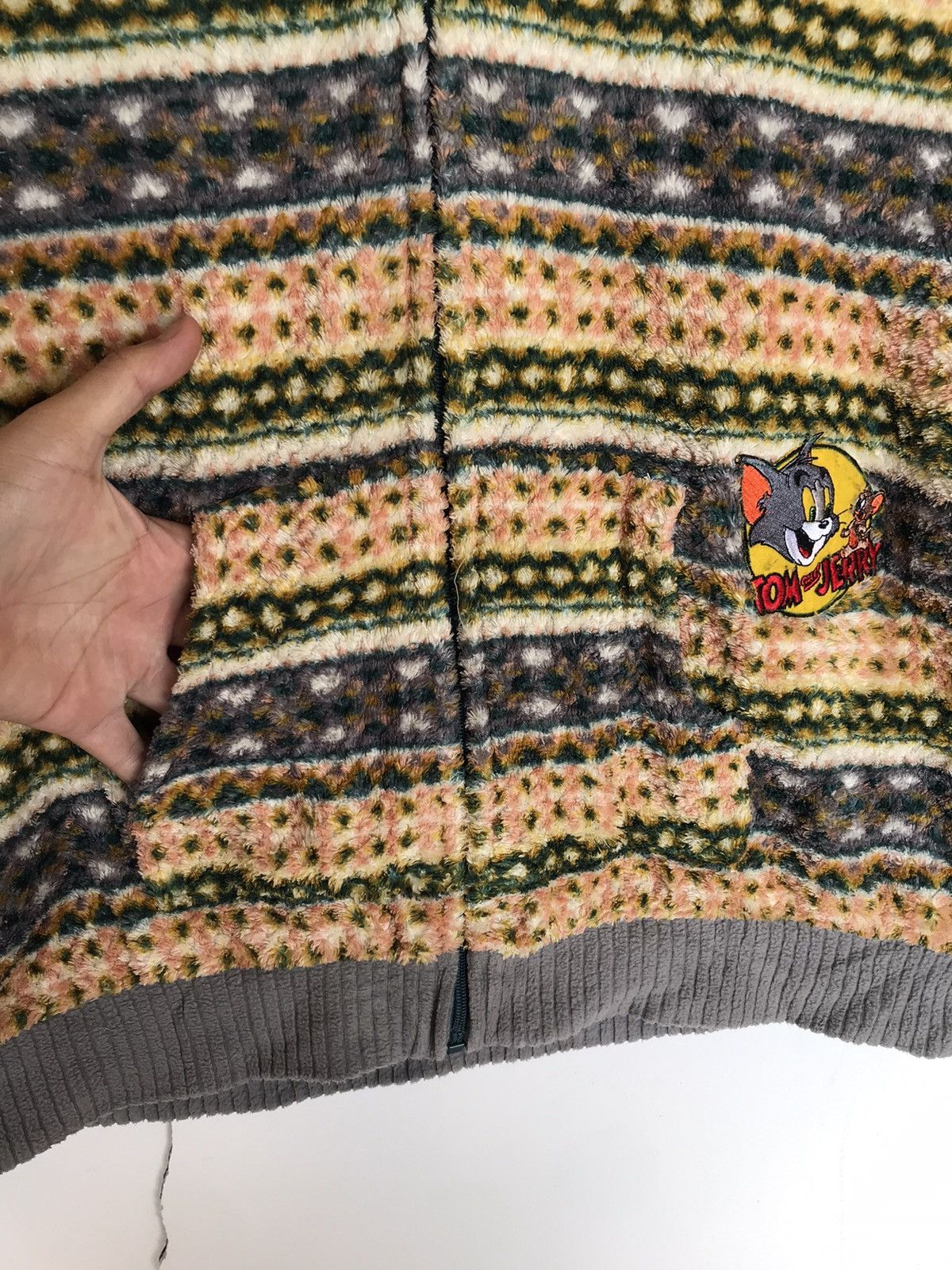 Cartoon Network × Native Tom and Jerry Sherpa Hoodie Fleece Cartoon Vintage Y2K Size US S / EU 44-46 / 1 - 3 Thumbnail