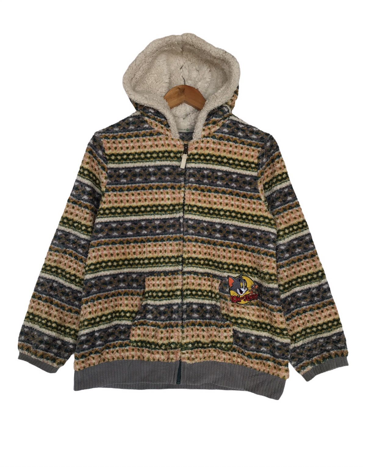 Cartoon Network × Native Tom and Jerry Sherpa Hoodie Fleece Cartoon Vintage Y2K Size US S / EU 44-46 / 1 - 1 Thumbnail