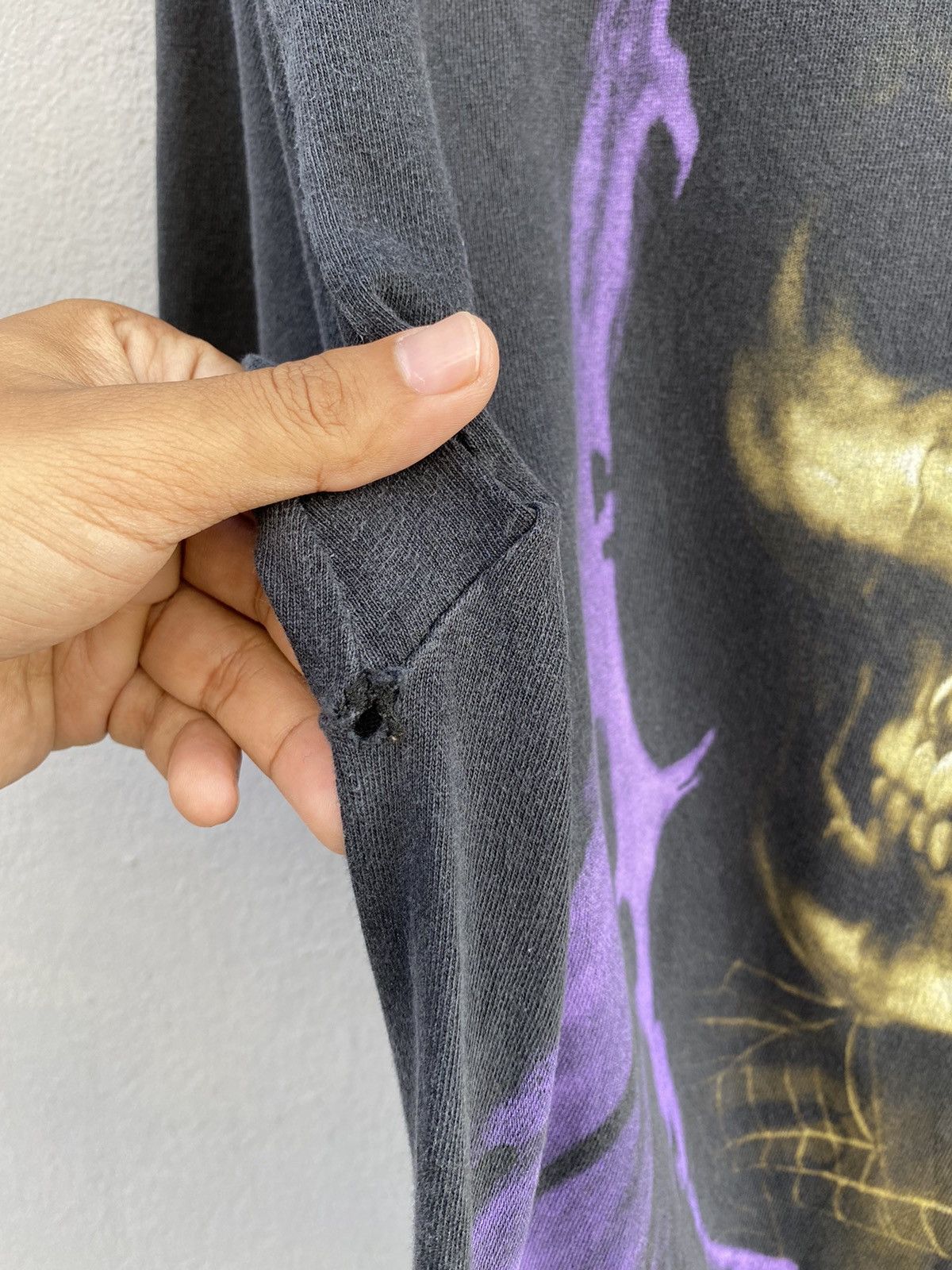 Vintage vintage overprint perfect sunfaded skulls usa tee Size US L / EU 52-54 / 3 - 5 Thumbnail