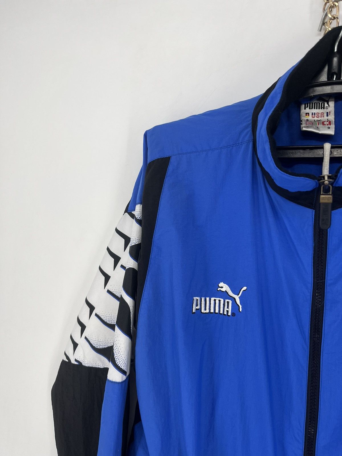 Puma × Vintage 90s Vintage Puma Sport Track Suit Sweatshirt + Pants Size US L / EU 52-54 / 3 - 7 Thumbnail