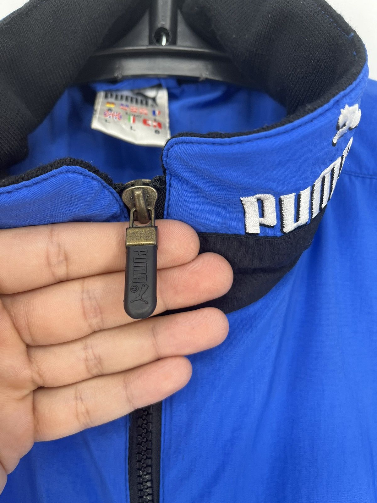 Puma × Vintage 90s Vintage Puma Sport Track Suit Sweatshirt + Pants Size US L / EU 52-54 / 3 - 9 Thumbnail