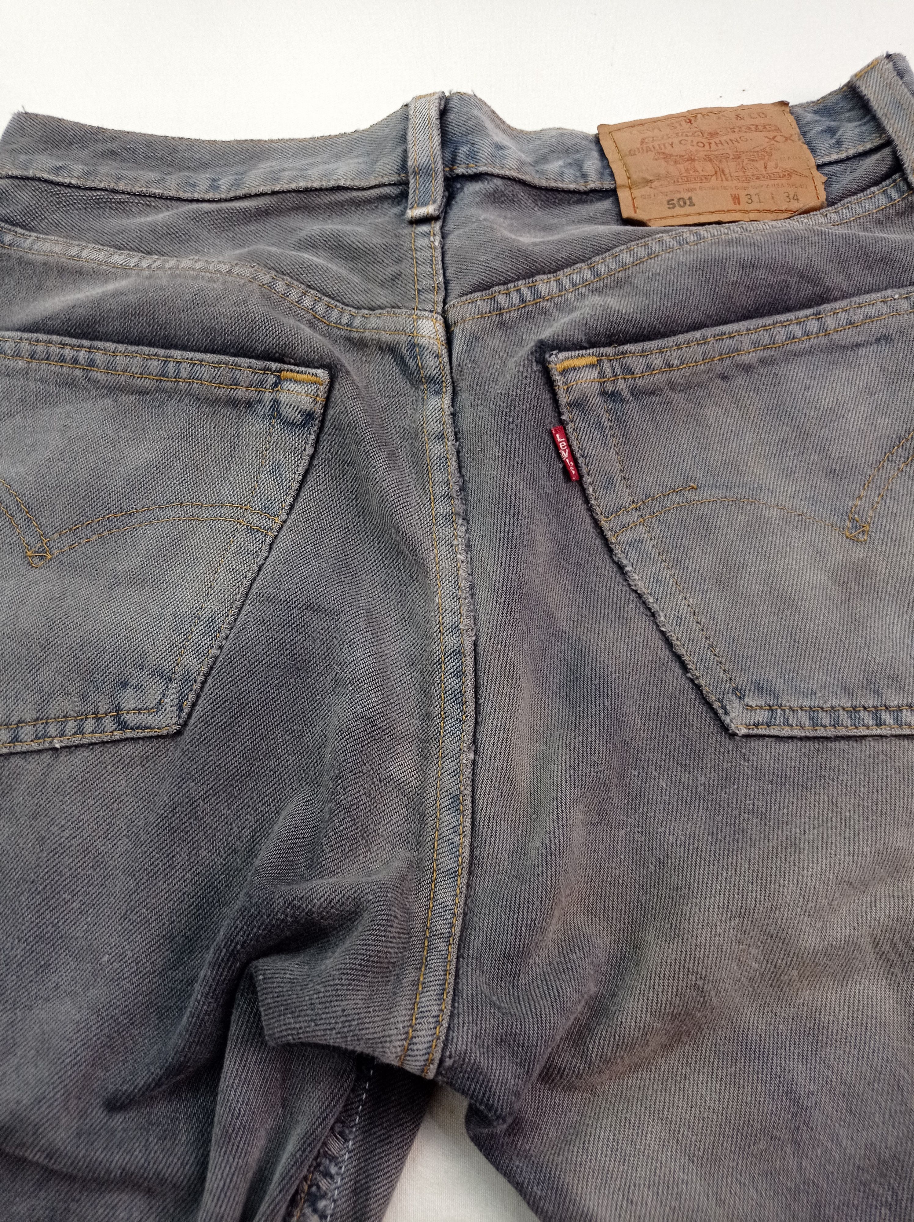 Levi's Vintage Levi's 501 Distressed Denim Pants Size US 29 - 6 Thumbnail