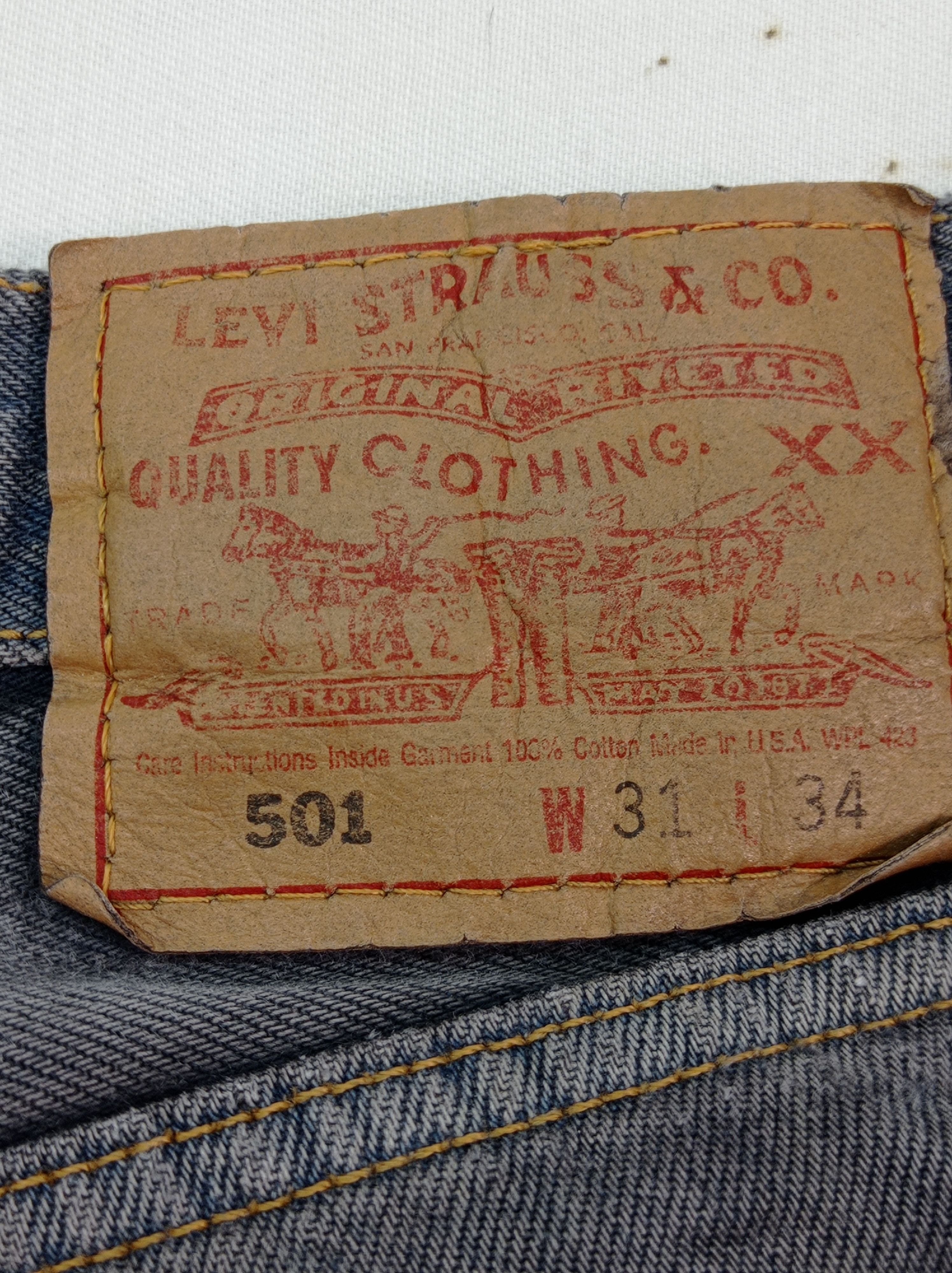 Levi's Vintage Levi's 501 Distressed Denim Pants Size US 29 - 4 Thumbnail