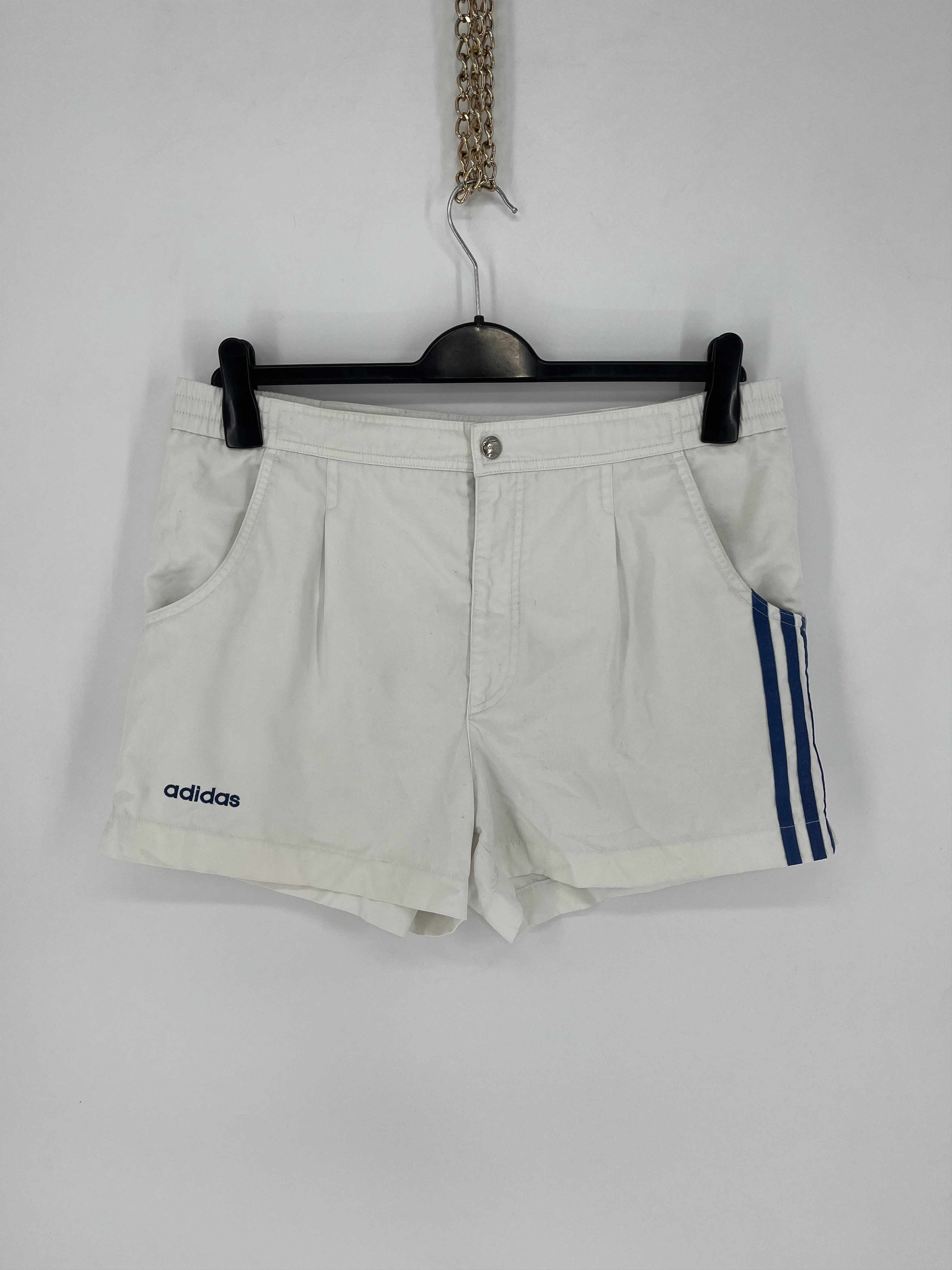 Adidas × Vintage 90s Vintage Adidas Black Nylon Mini Logo Shorts Travis Style Size US 34 / EU 50 - 1 Thumbnail
