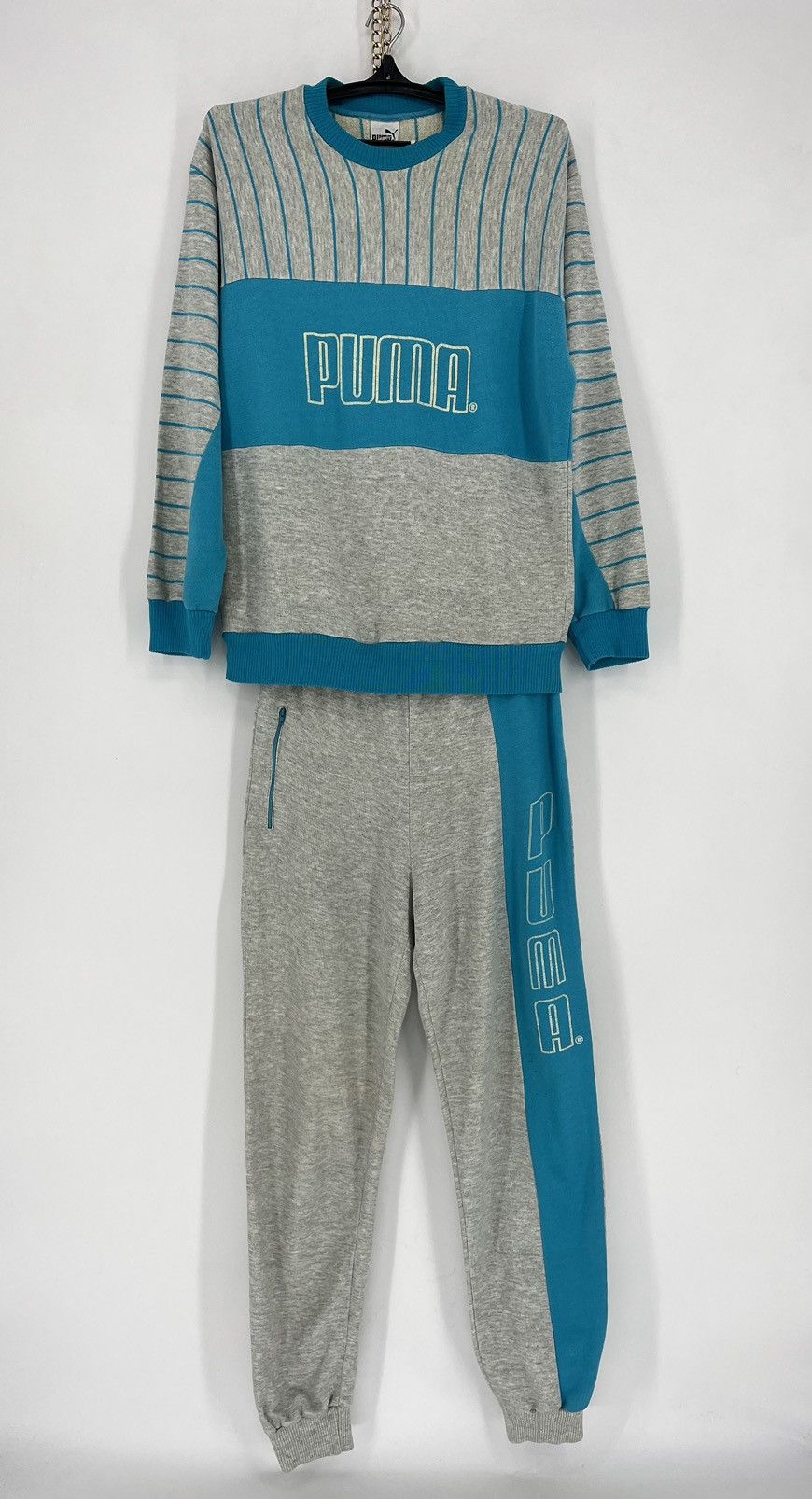 Puma × Vintage 90s Vintage Puma Sport Track Suit Sweatshirt + Pants Size US S / EU 44-46 / 1 - 3 Thumbnail