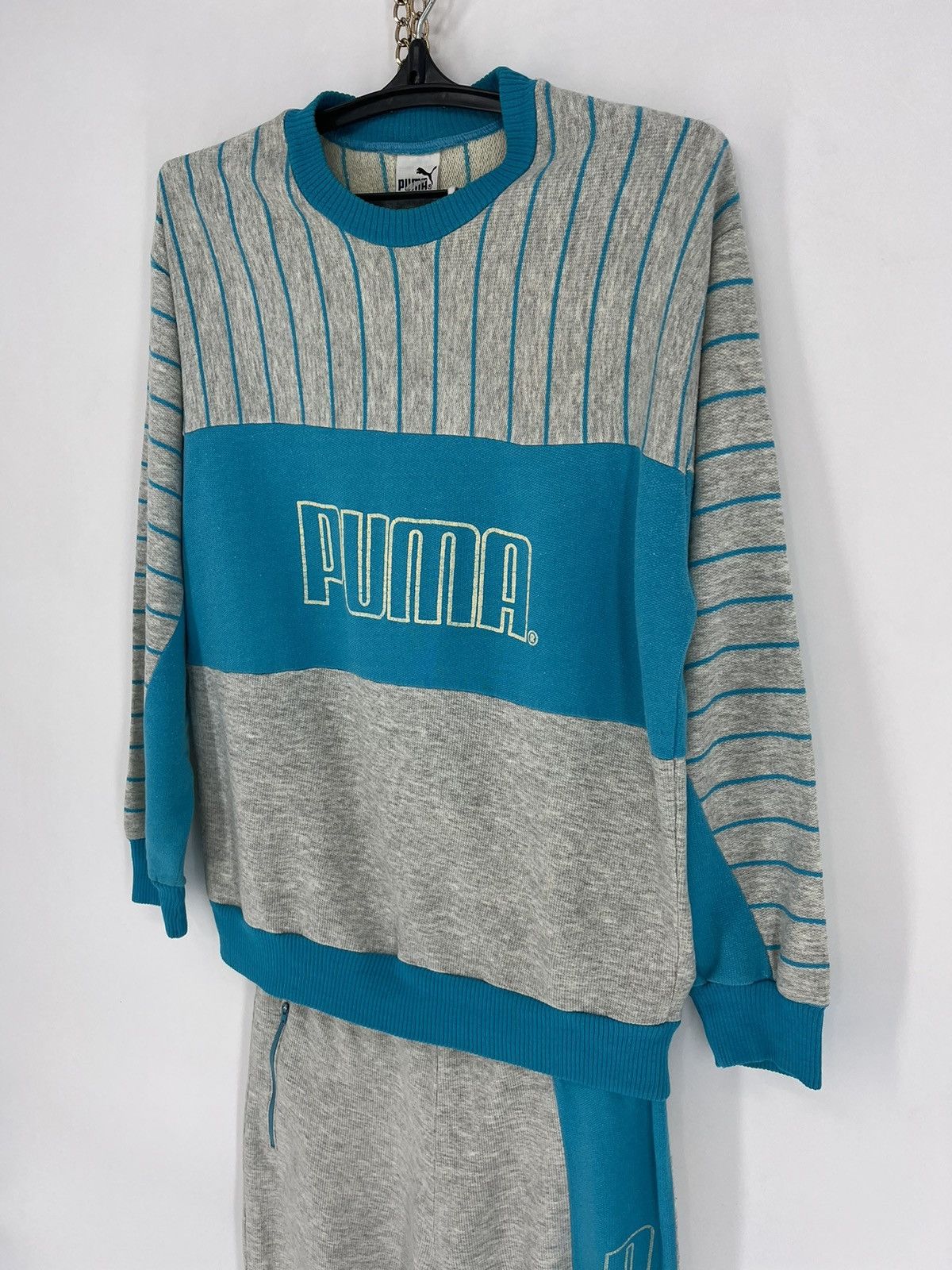 Puma × Vintage 90s Vintage Puma Sport Track Suit Sweatshirt + Pants Size US S / EU 44-46 / 1 - 5 Thumbnail