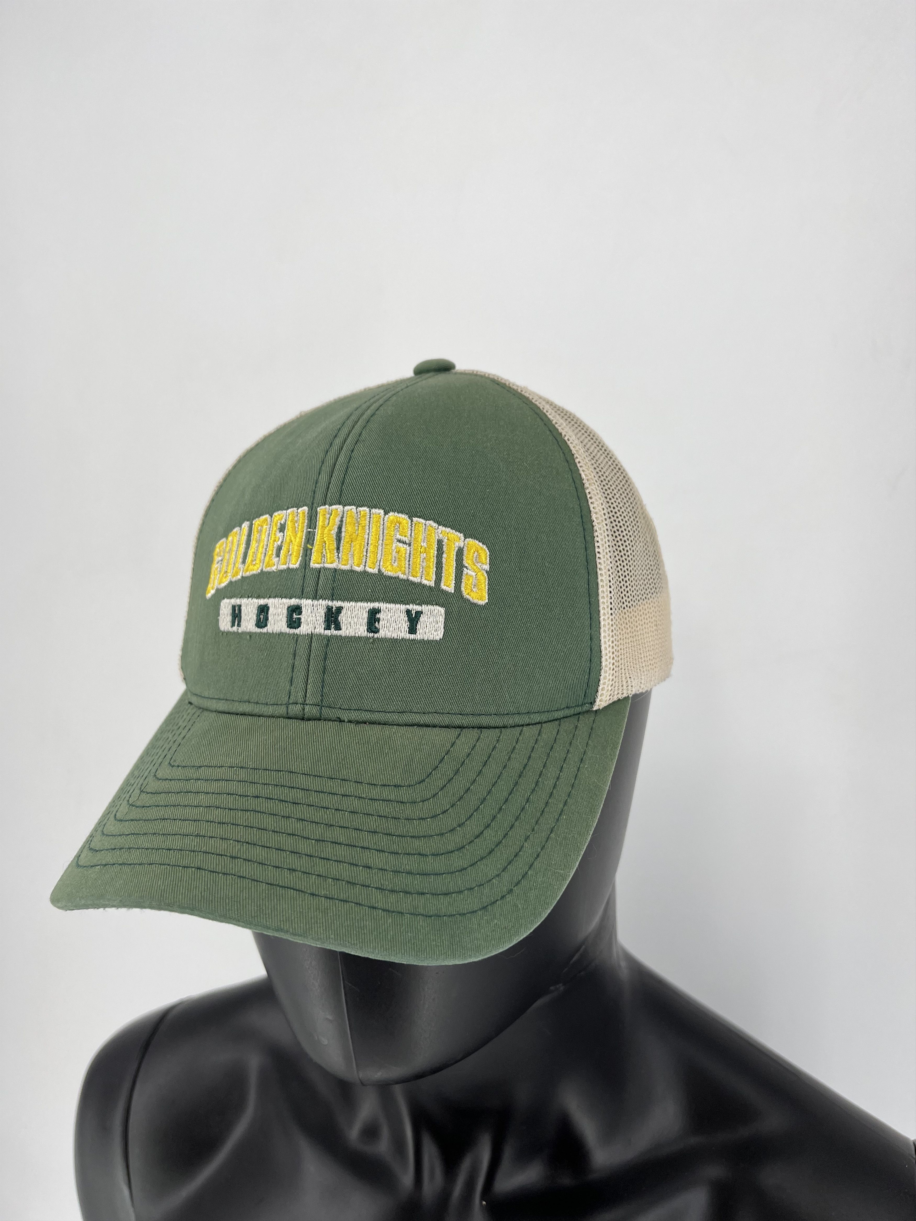 New Era × Vintage Vegas Golden Knights NHL Black Mesh Stretch Hat Size ONE SIZE - 3 Thumbnail