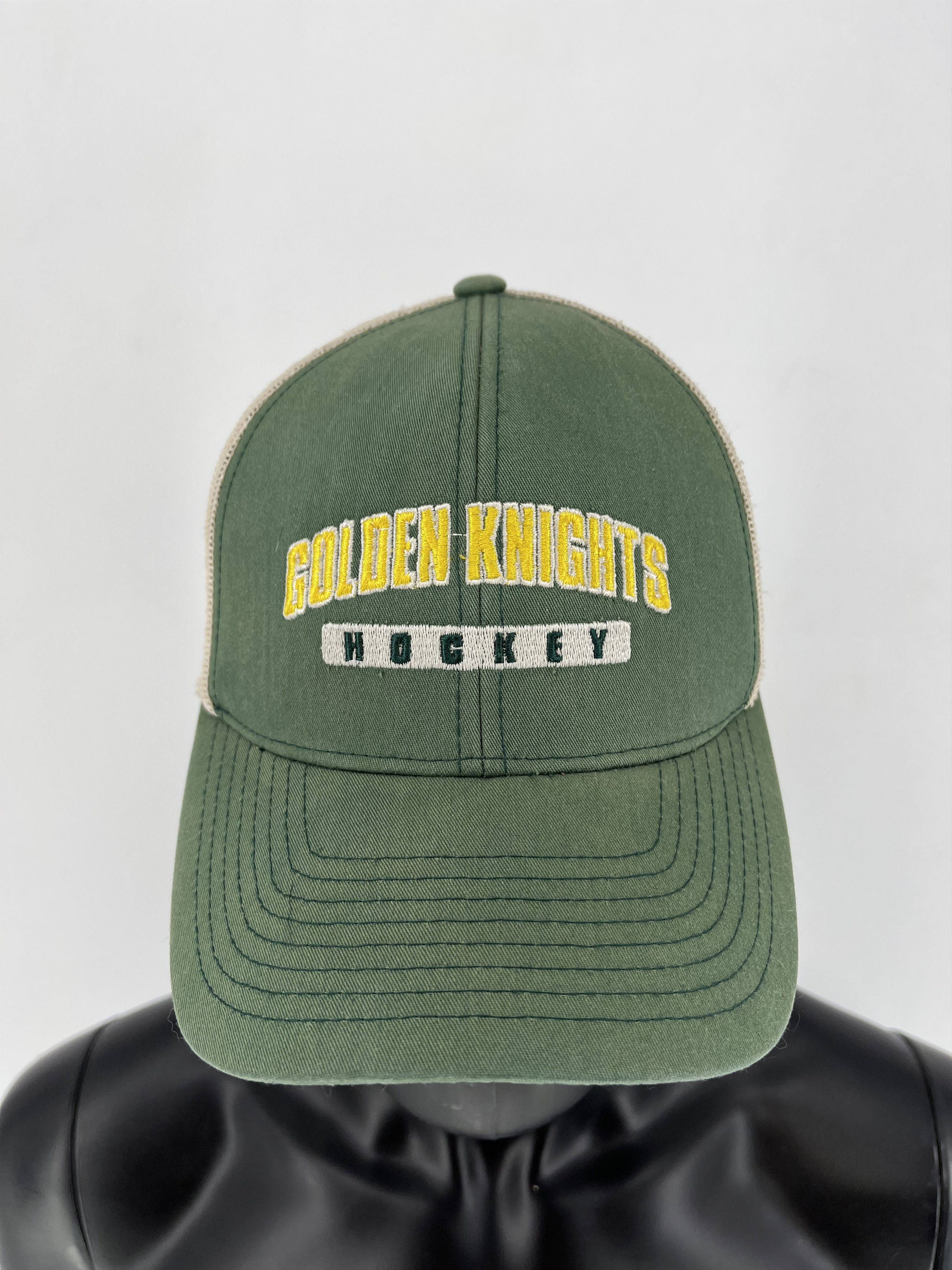 New Era × Vintage Vegas Golden Knights NHL Black Mesh Stretch Hat Size ONE SIZE - 4 Thumbnail