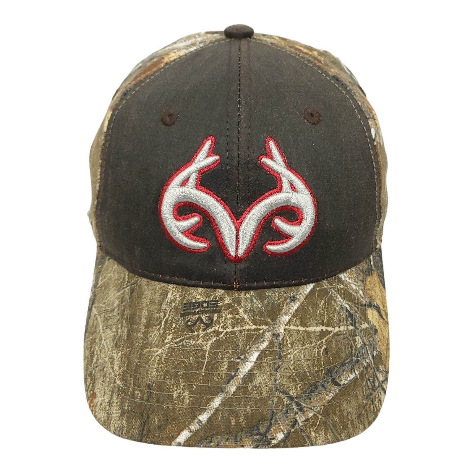 Realtree Realtree Edge Camo Embroidered Antlers Logo Snapback Cap | Grailed