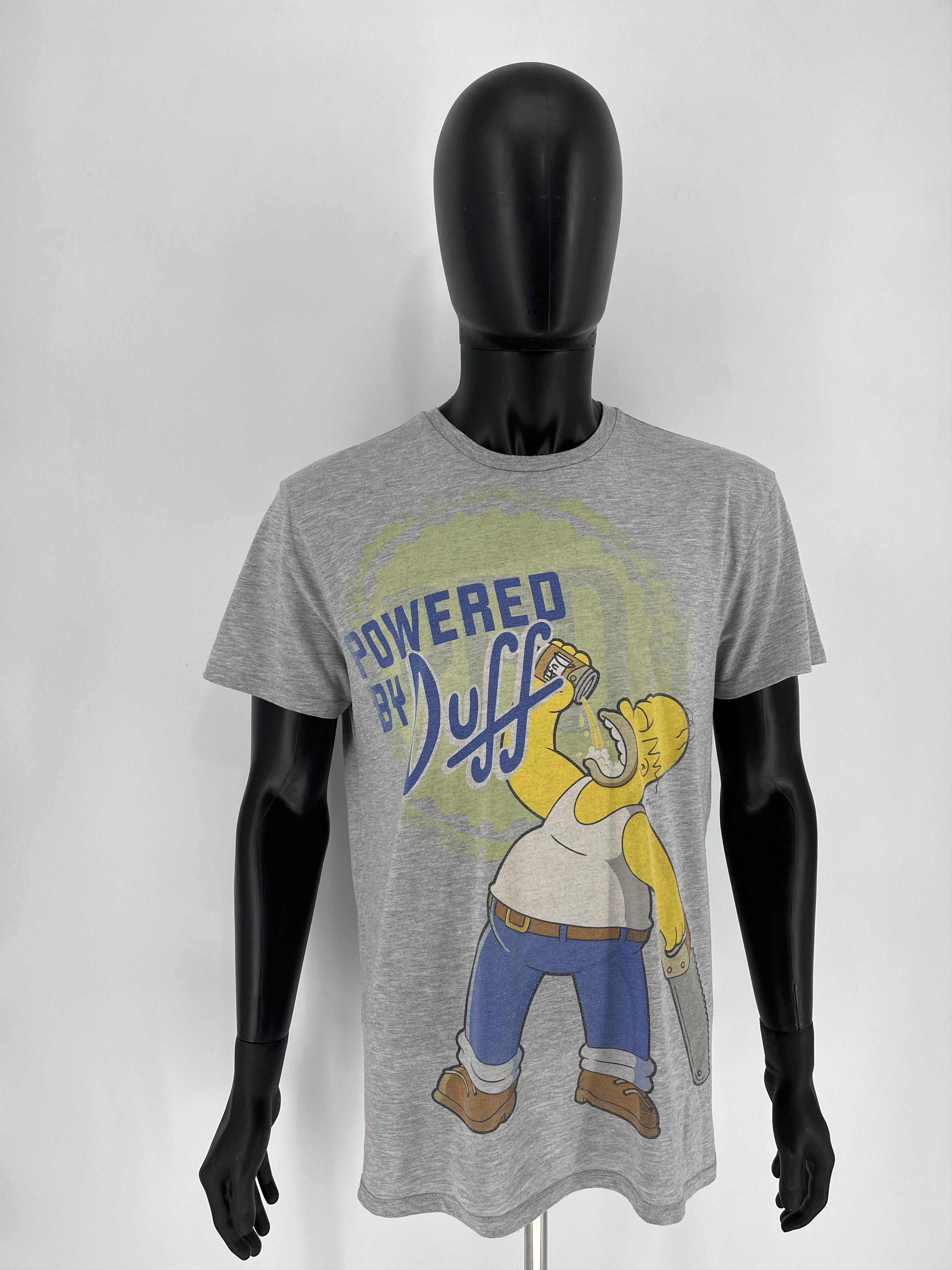 The Simpsons Vintage The Simpsons "Powered by Duff" T-Shirt Movie Size US XL / EU 56 / 4 - 3 Thumbnail