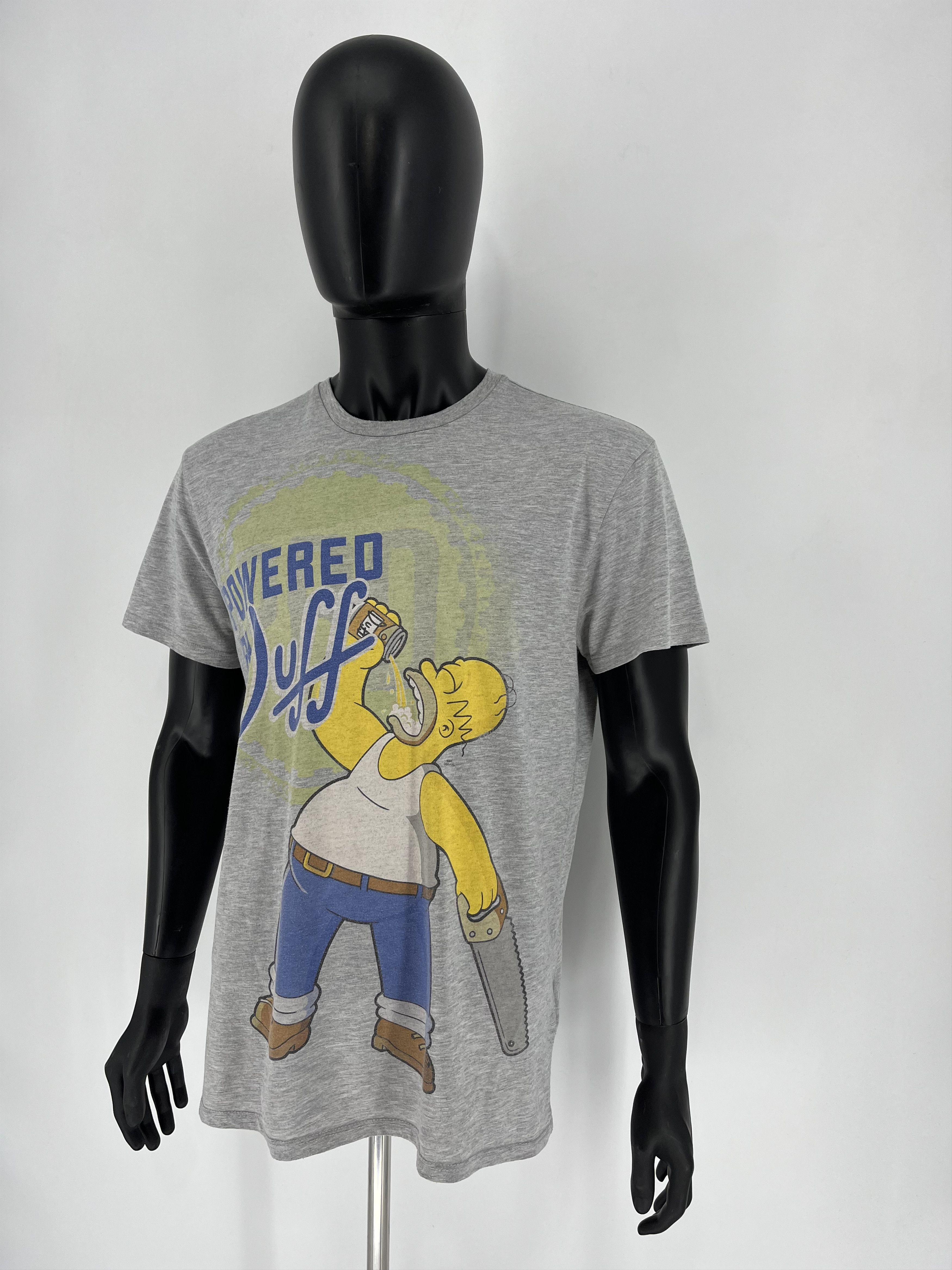 The Simpsons Vintage The Simpsons "Powered by Duff" T-Shirt Movie Size US XL / EU 56 / 4 - 6 Thumbnail