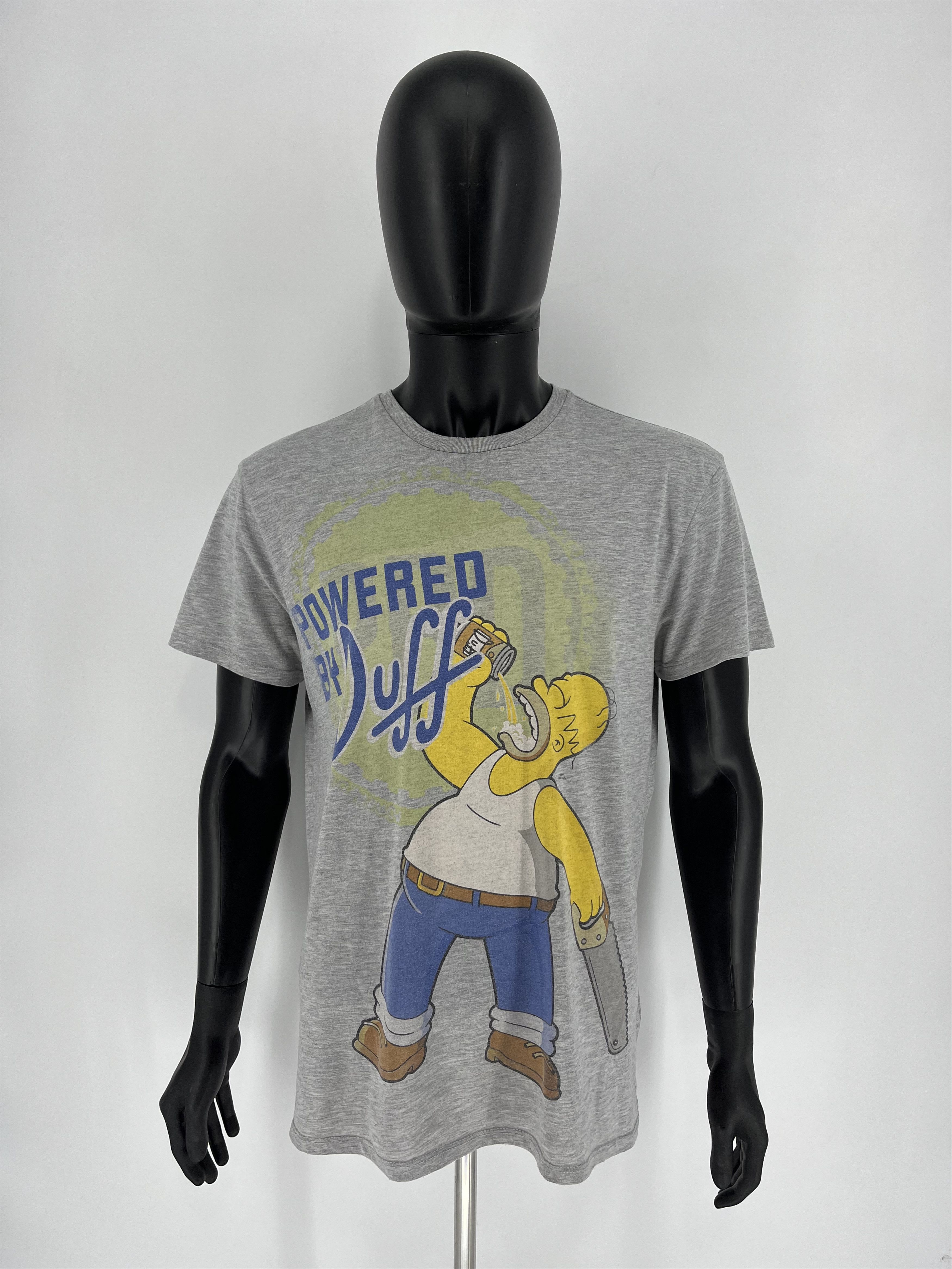 The Simpsons Vintage The Simpsons "Powered by Duff" T-Shirt Movie Size US XL / EU 56 / 4 - 2 Thumbnail